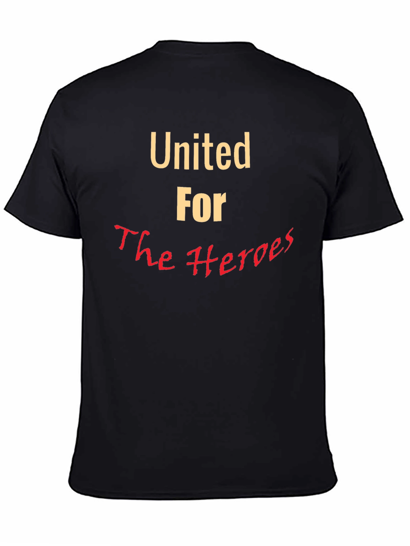 Black United For The Heroes T-Shirt view 4