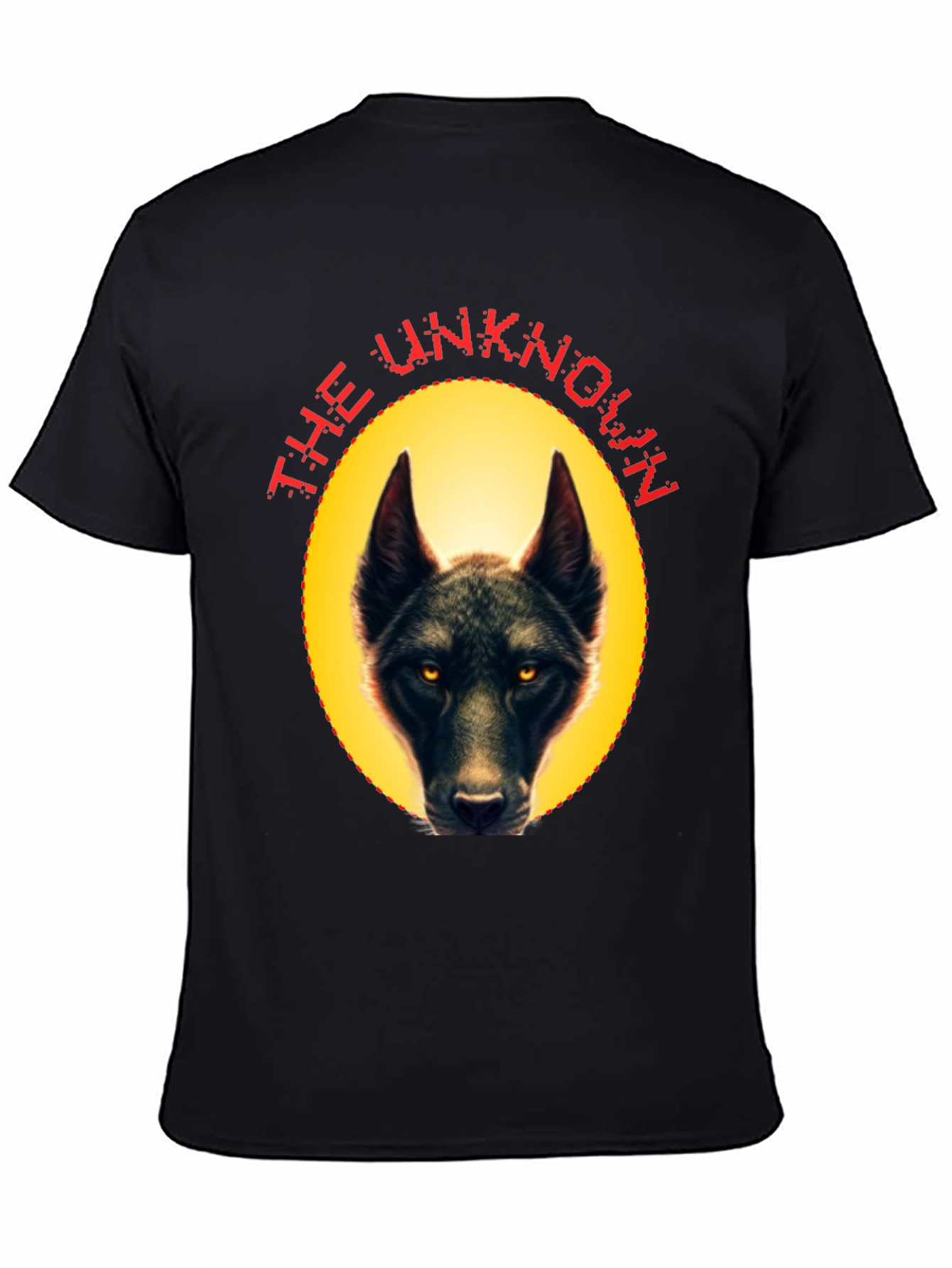 Black The Unknown Wolf Graphic Tee view 4