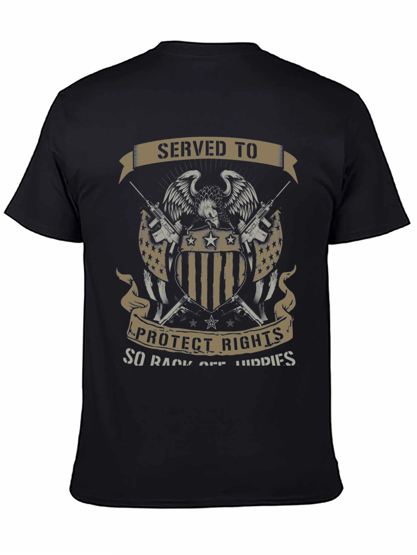 Served to Protect Rights Patriotic T-Shirt - 4