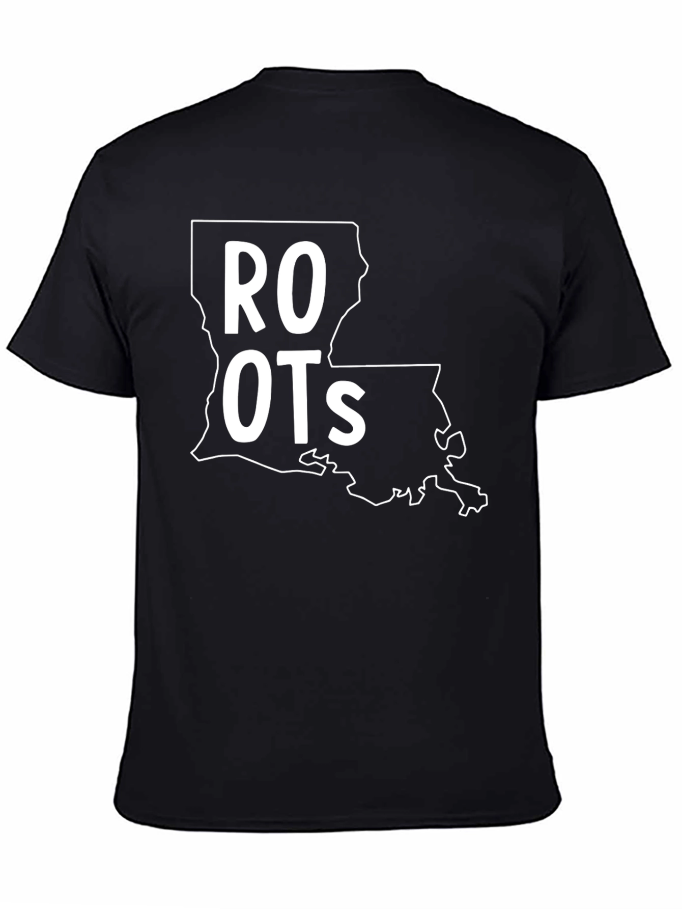 Black Louisiana Roots T-Shirt - State Pride view 4