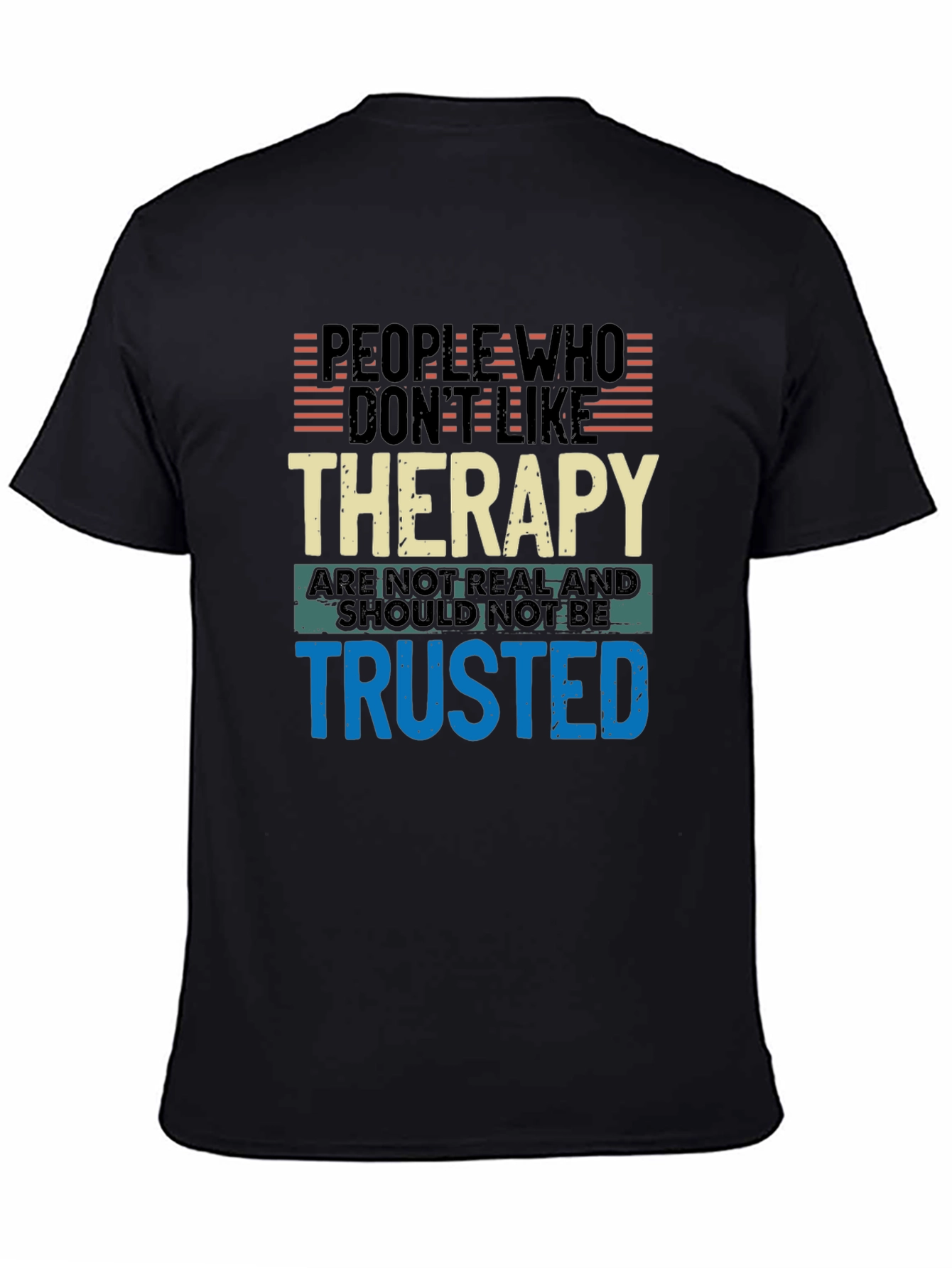 Black Therapy Humor Graphic Tee view 4
