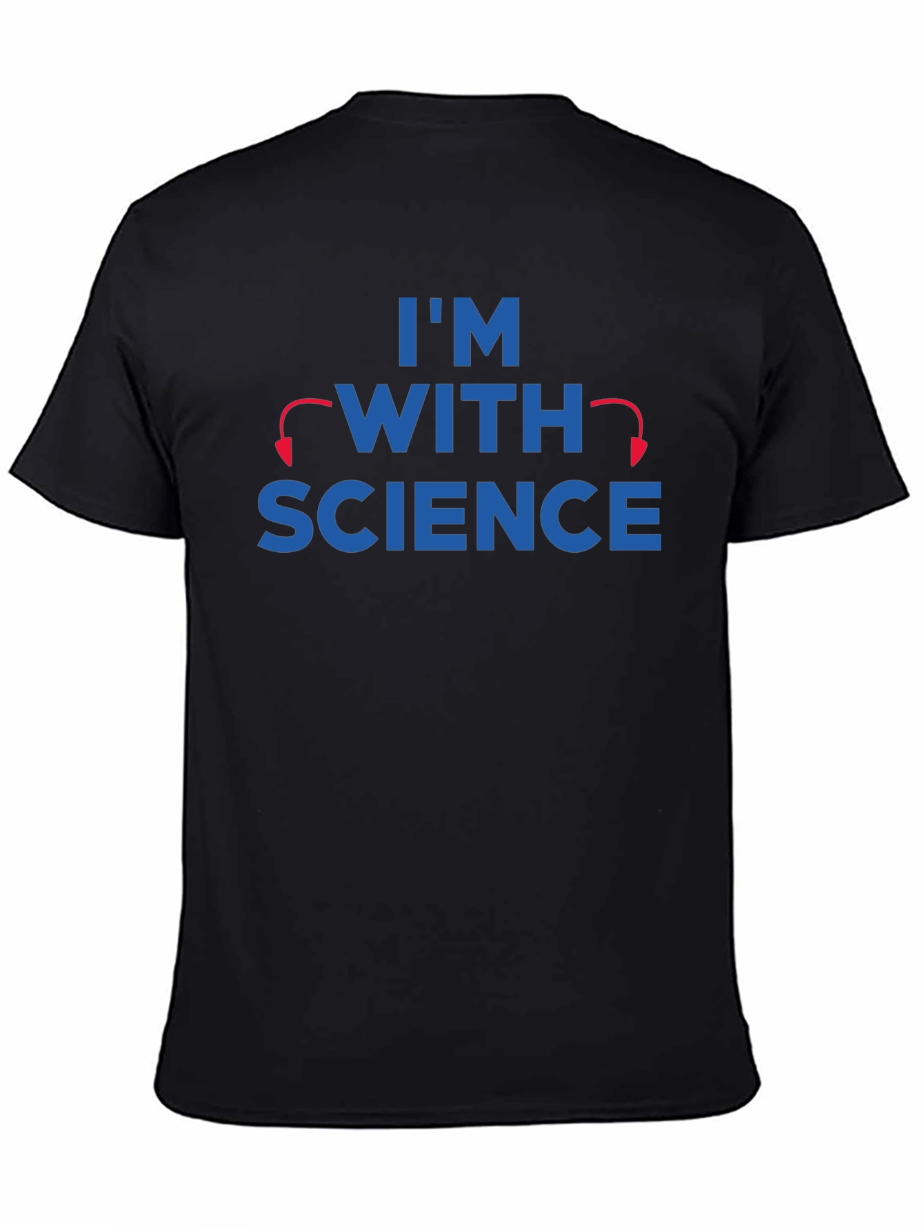 Black I'm With Science Graphic T-Shirt view 4