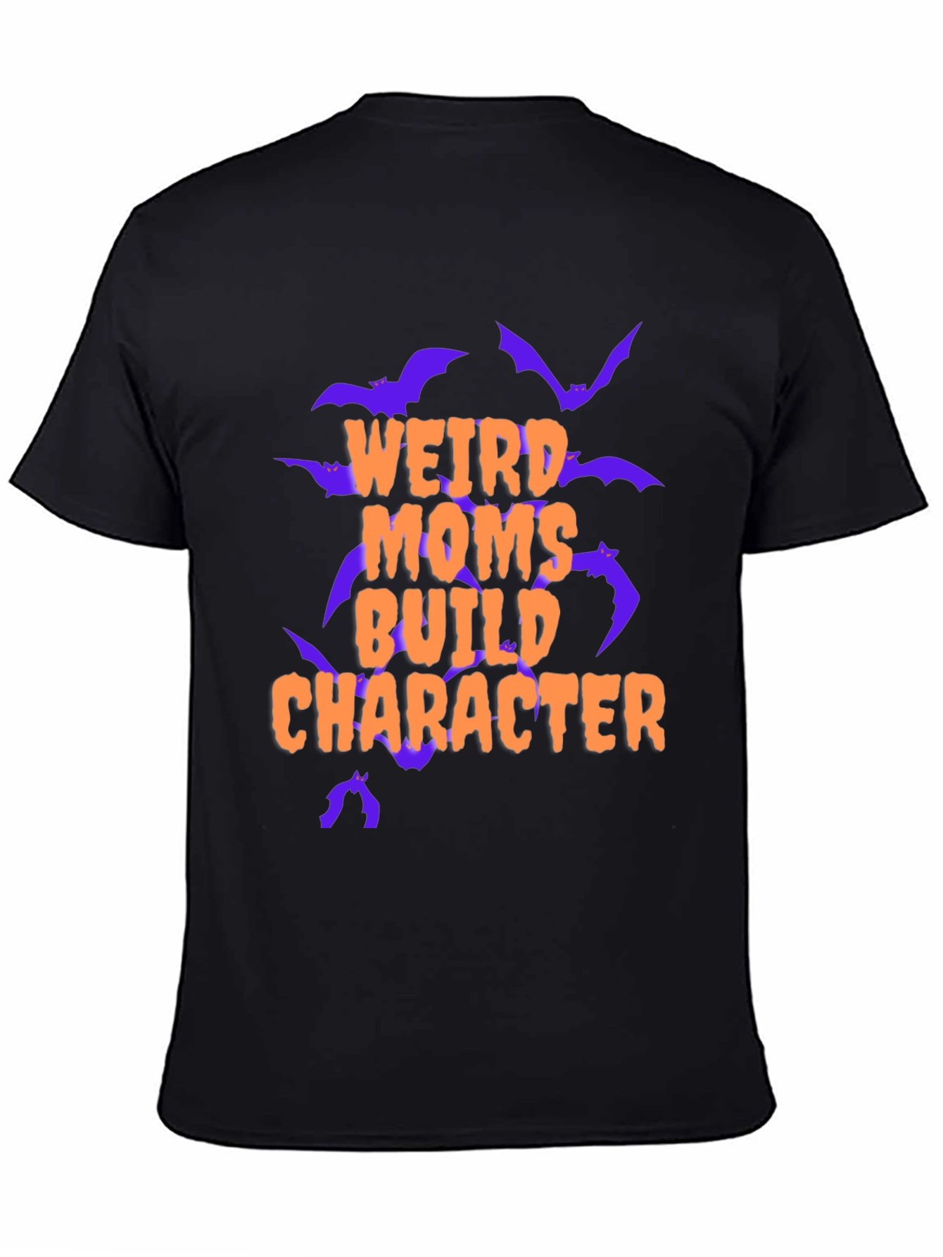 Black Weird Moms Build Character Graphic Tee view 4