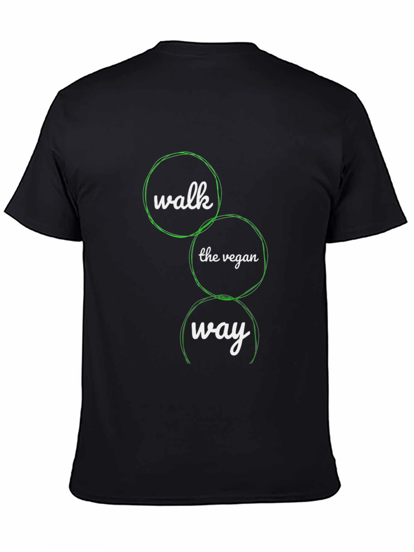 Black Vegan Way Black T-Shirt - Eco-Friendly Fashion view 4