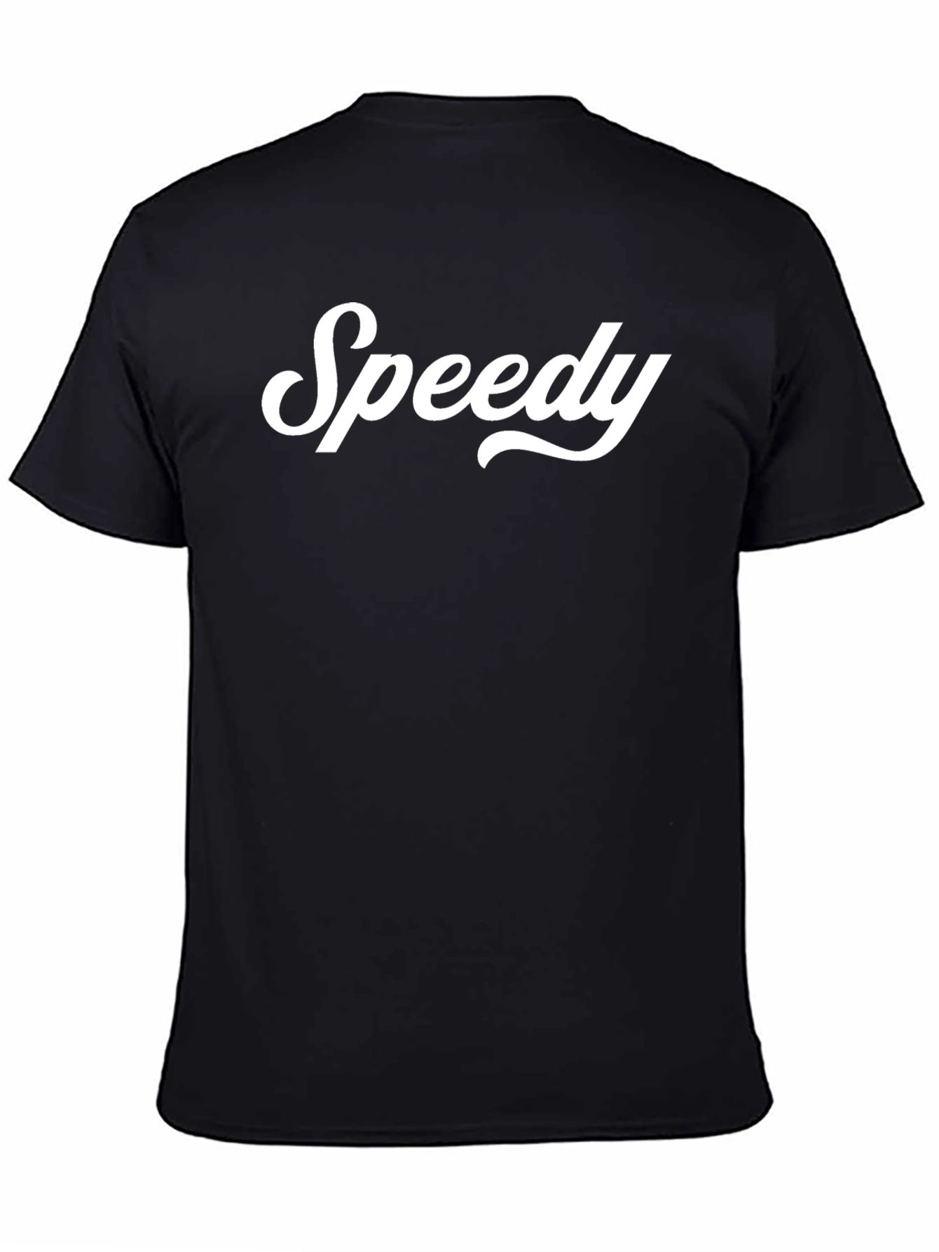Black Speedy Graphic Tee - Classic Black T-Shirt view 4