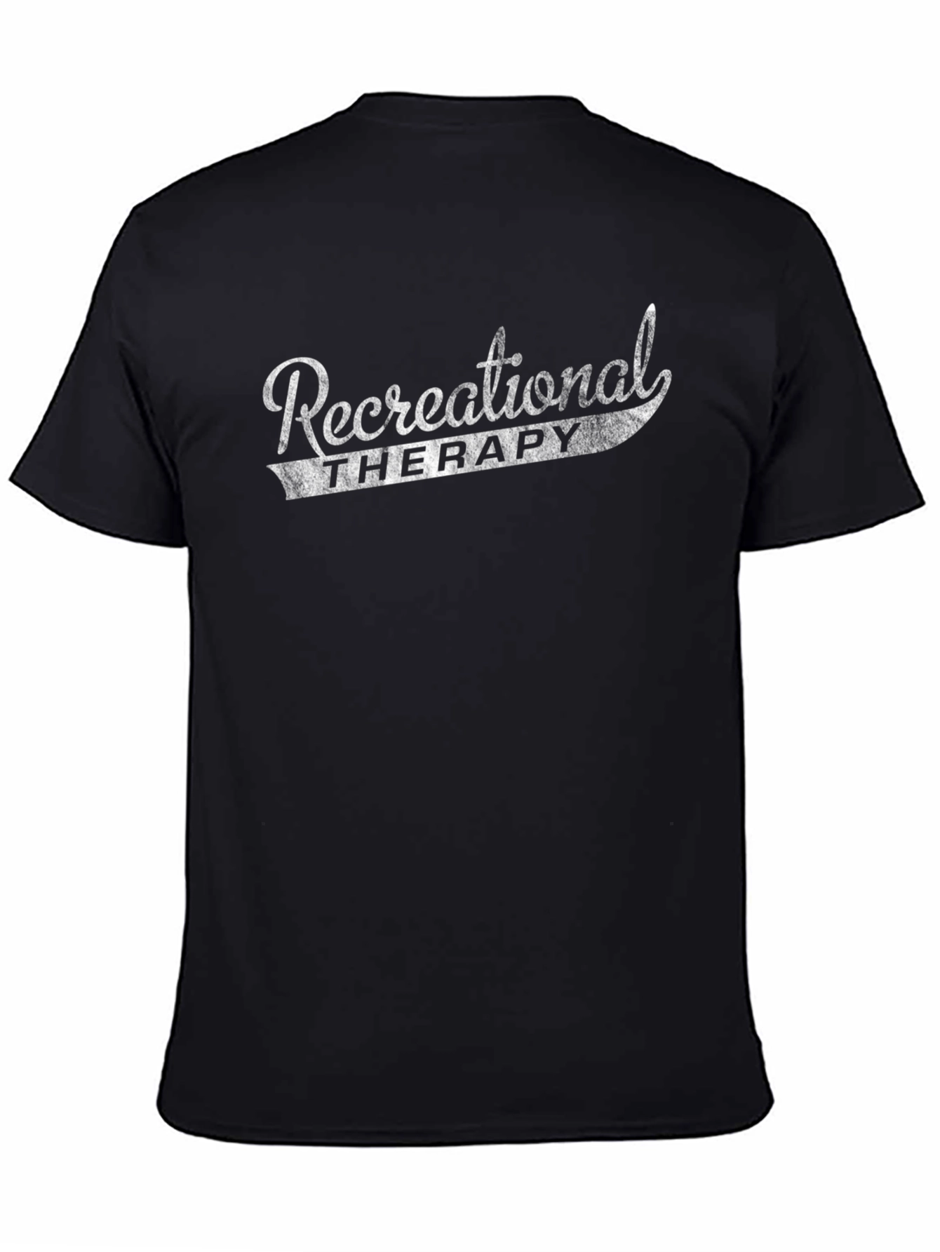 Black Recreational Therapy Black T-Shirt - Stylish Comfort view 4