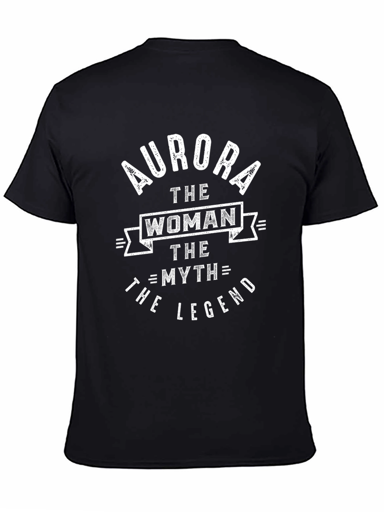 Black Aurora Woman Myth Legend T-Shirt view 4