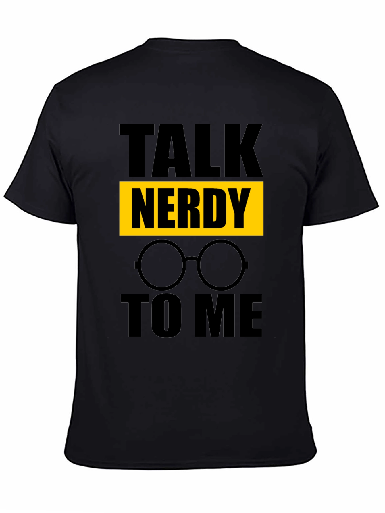 Black Talk Nerdy To Me T-Shirt - Geek Chic view 4