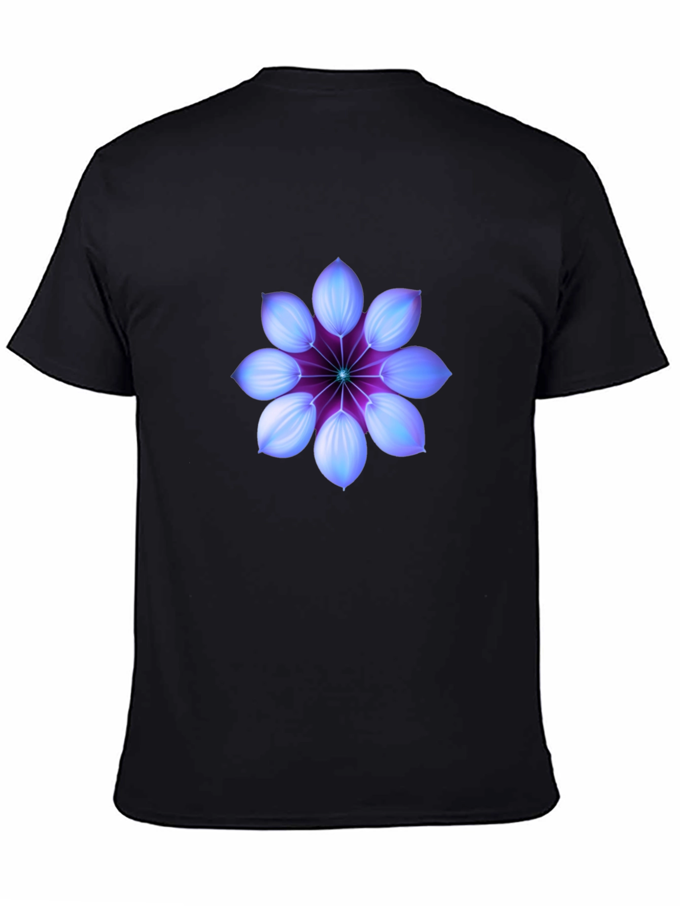 Black Mystic Bloom Black T-Shirt view 4