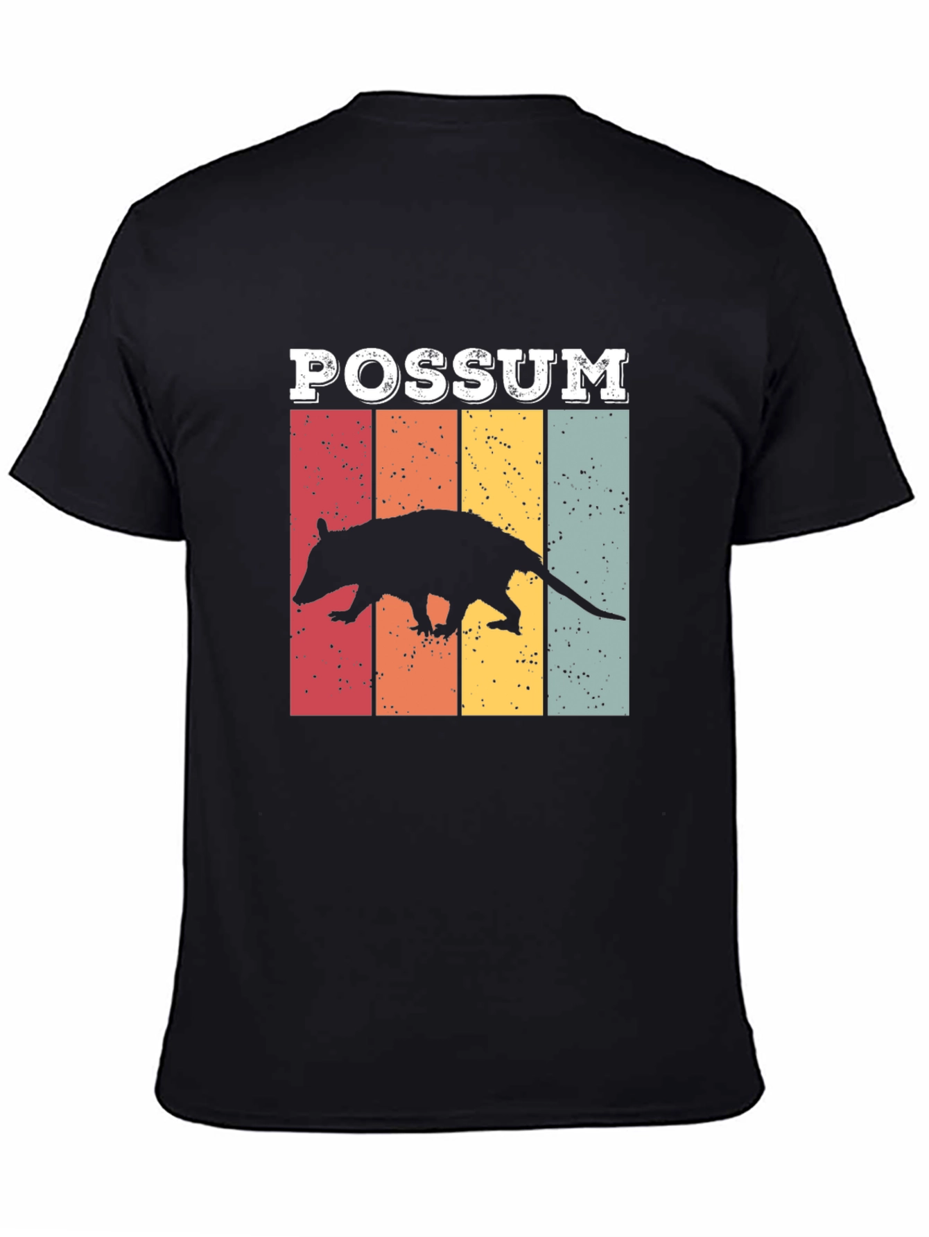 Black Vintage Possum Graphic Tee view 4