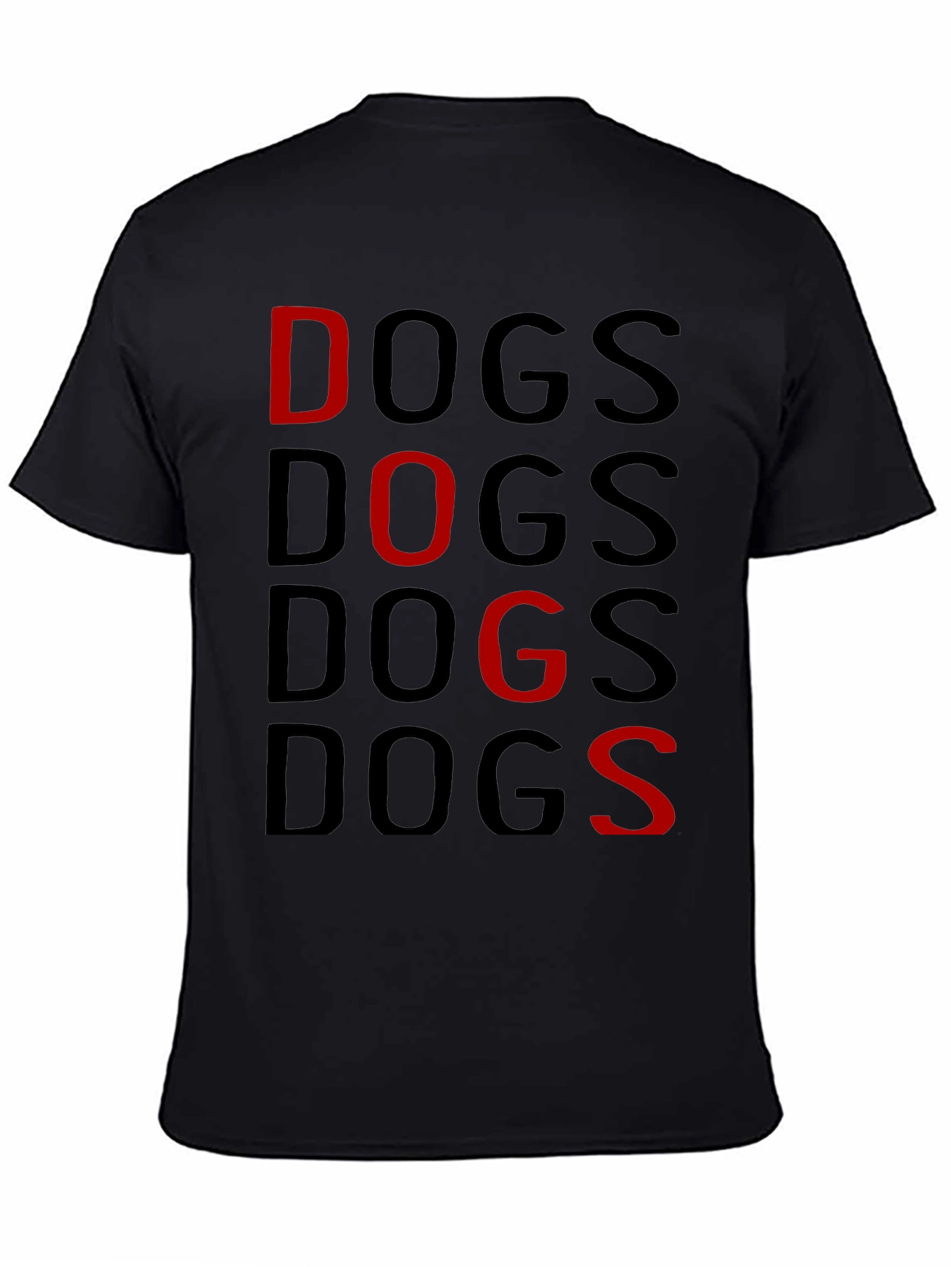 Black Dogs Graphic Print T-Shirt view 4