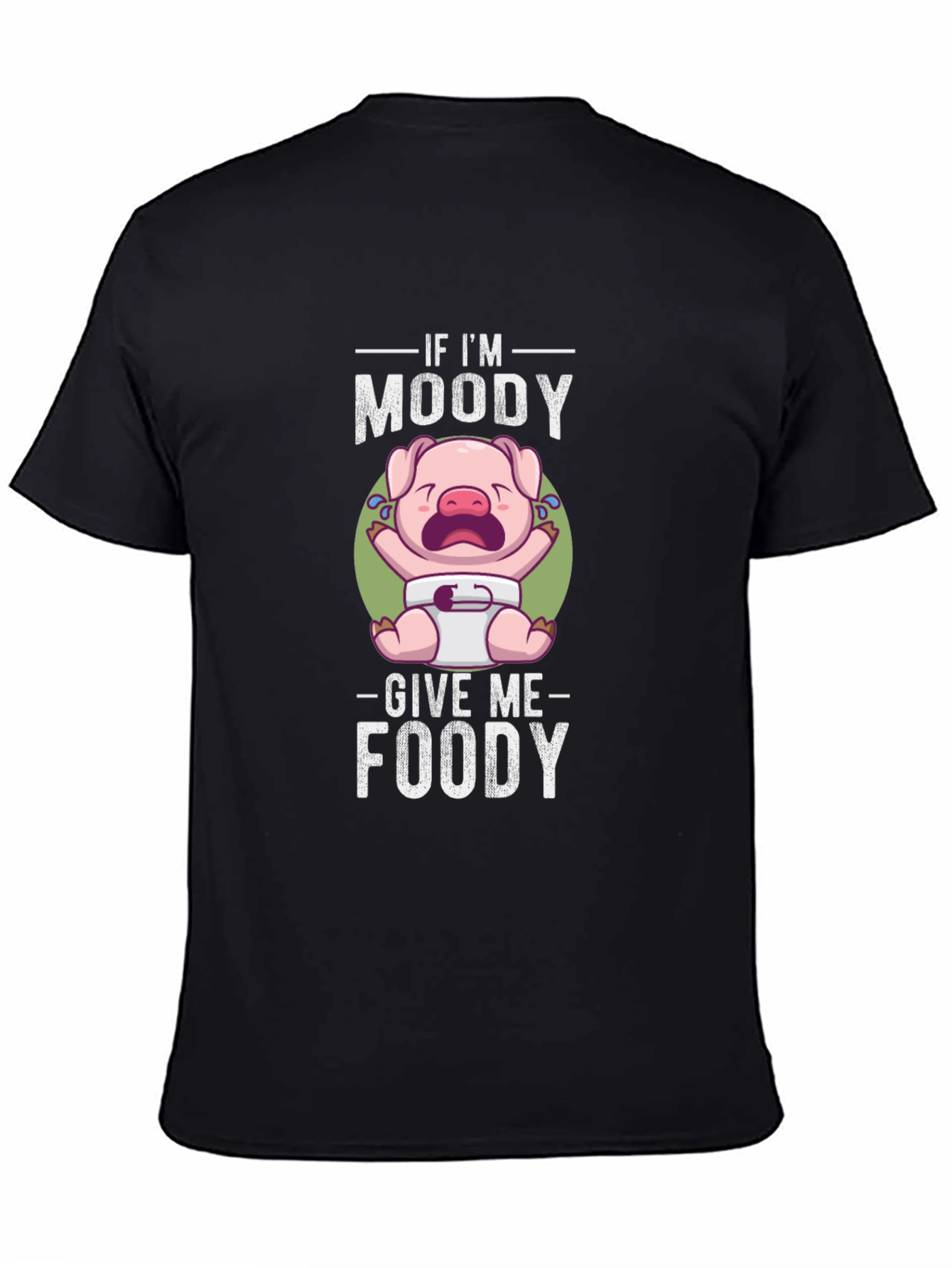 Black Moody Piggy T-Shirt view 4