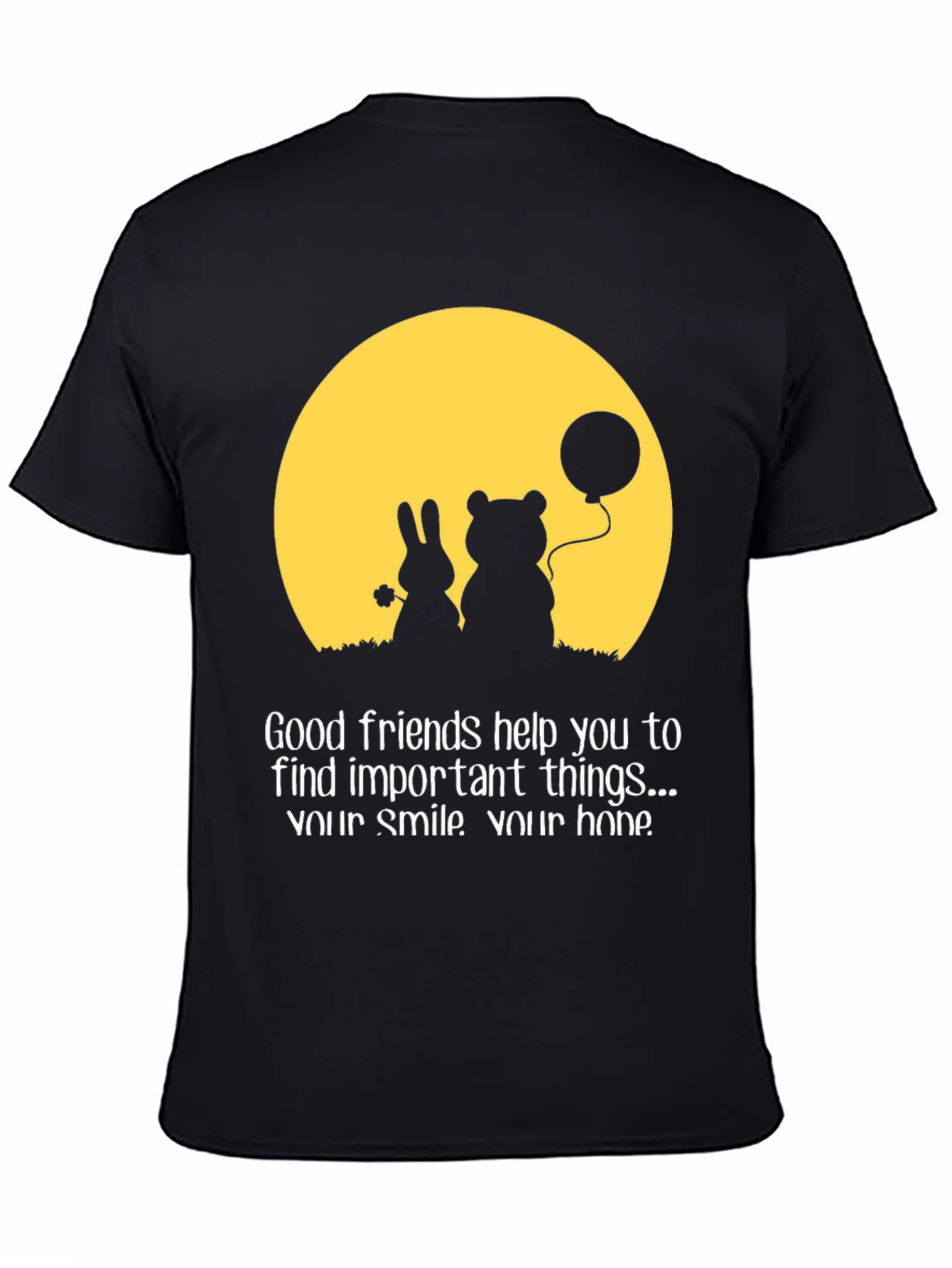 Black Good Friends T-Shirt view 4