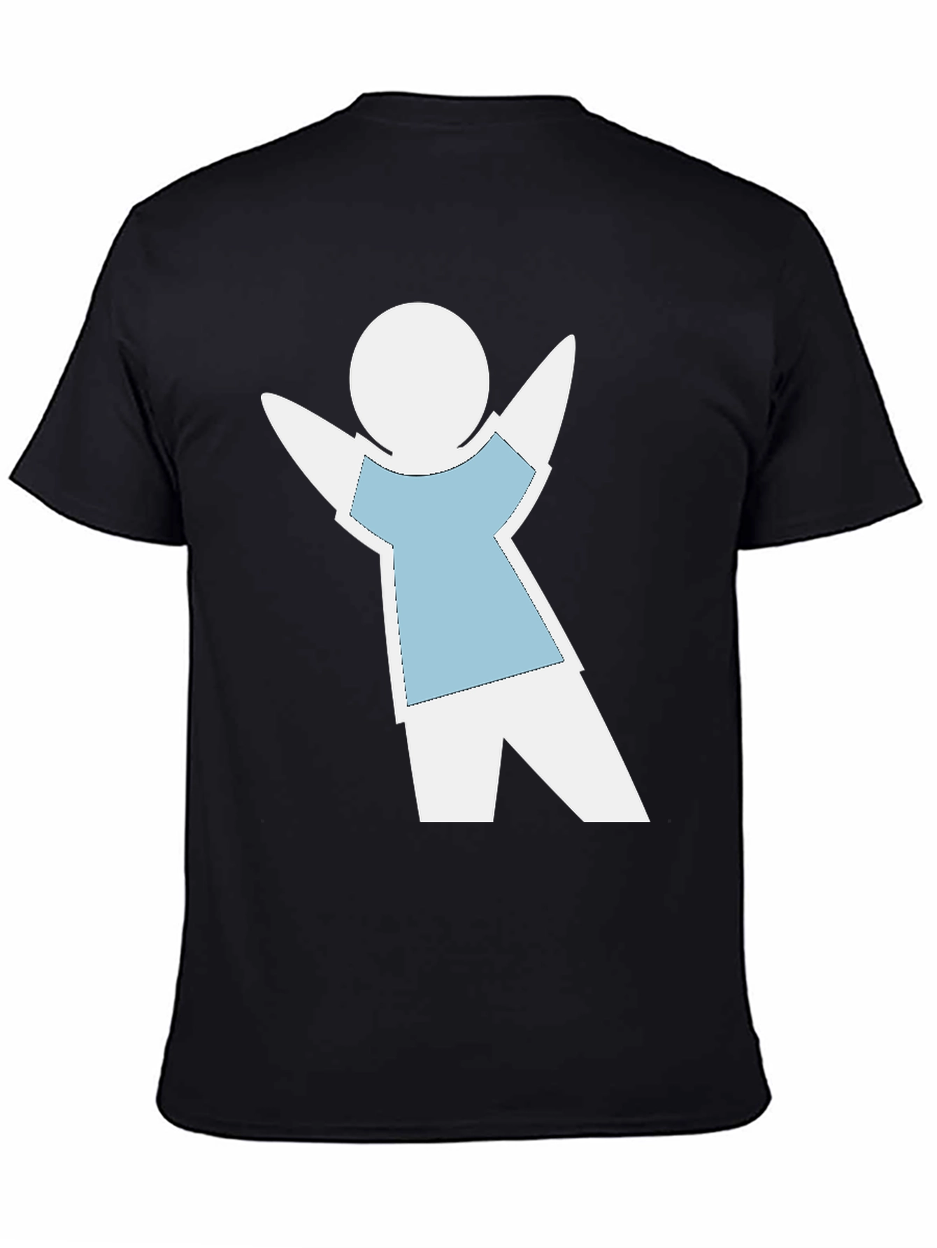 Black Whimsical Stick Figure Tee view 4