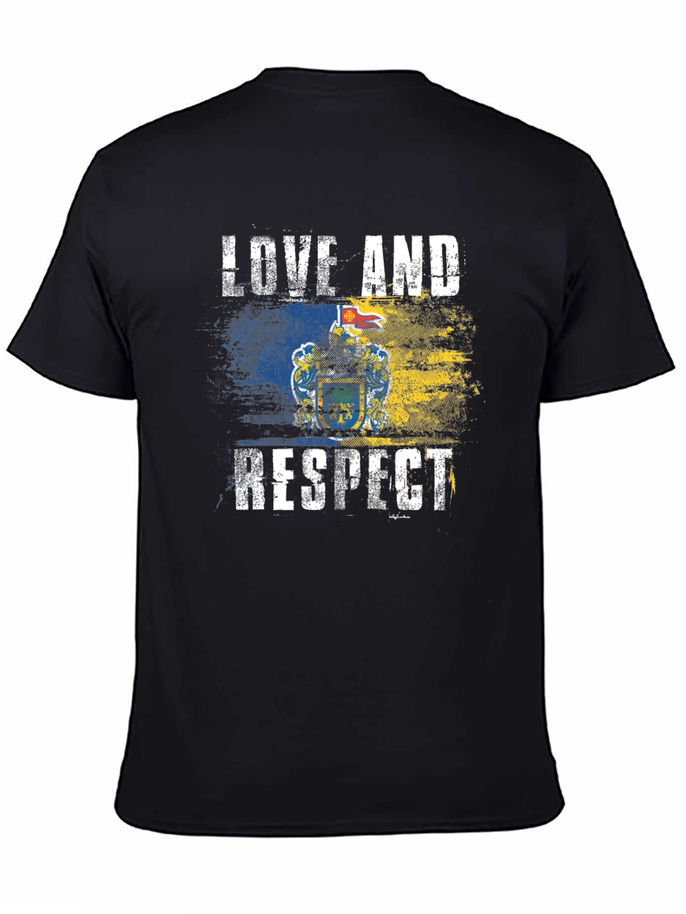 Black Love and Respect New Jersey Flag T-Shirt view 4