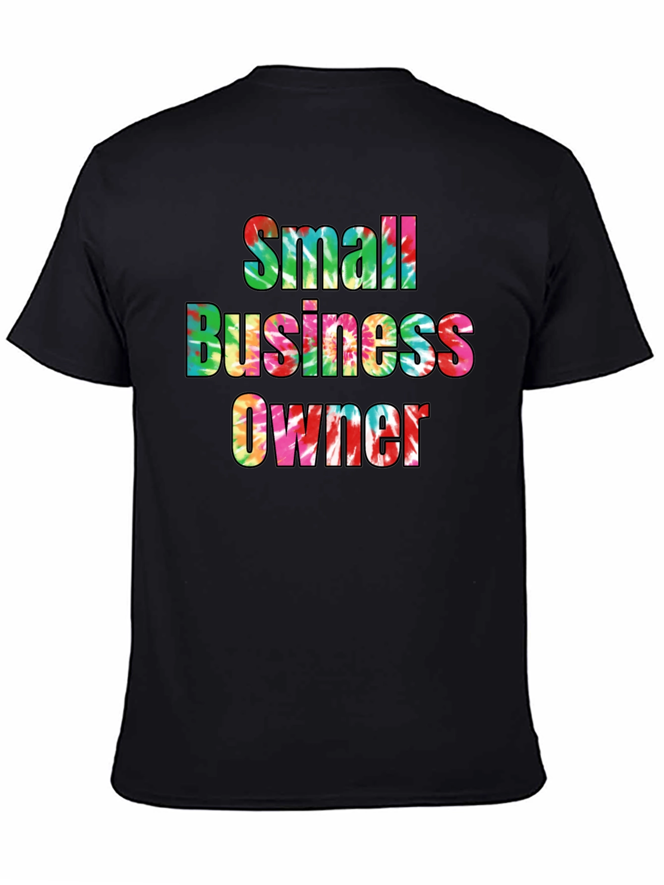 Black Small Business Owner Tie Dye T-Shirt view 4