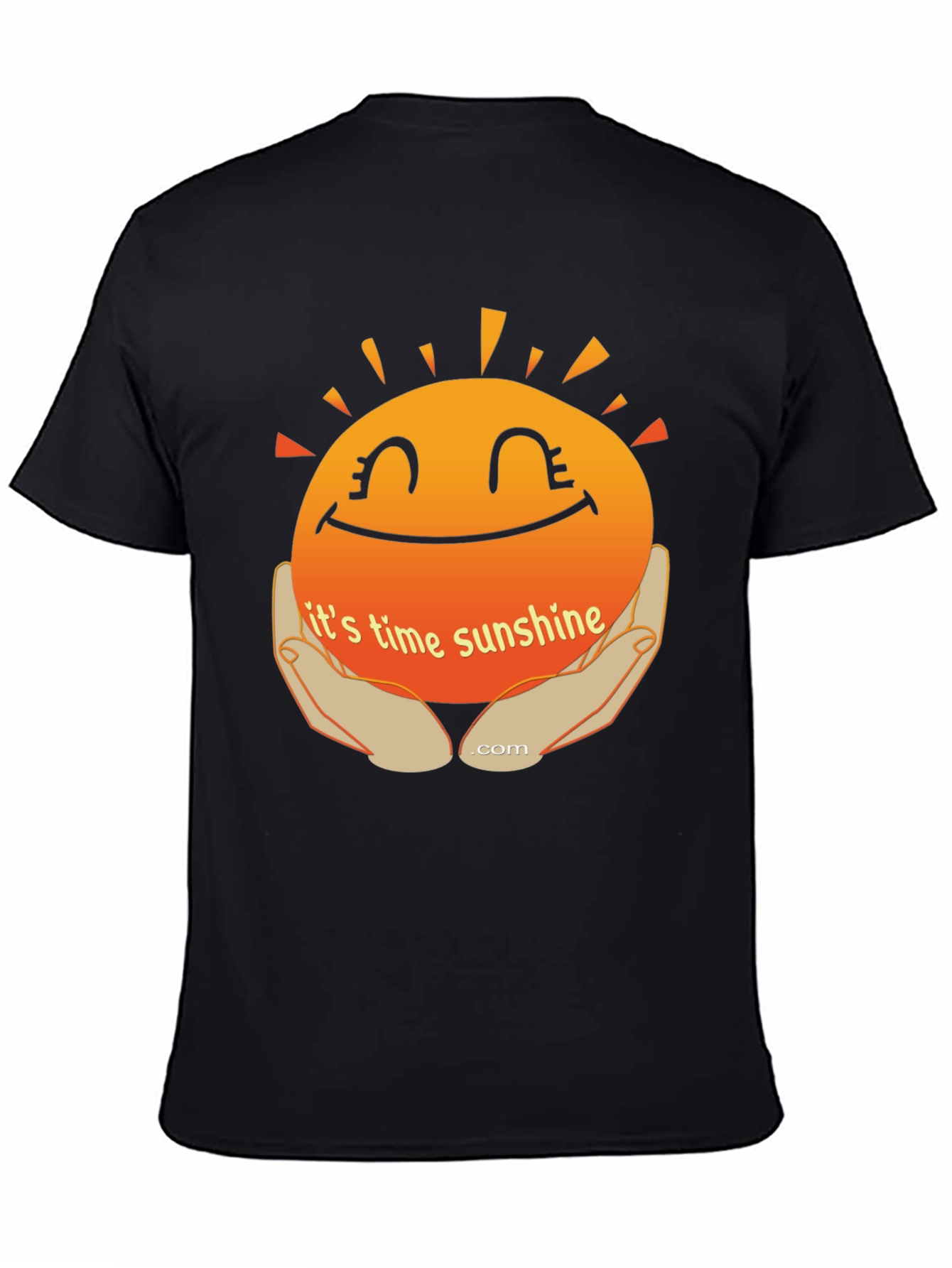 Black Time for Sunshine Graphic T-Shirt view 4
