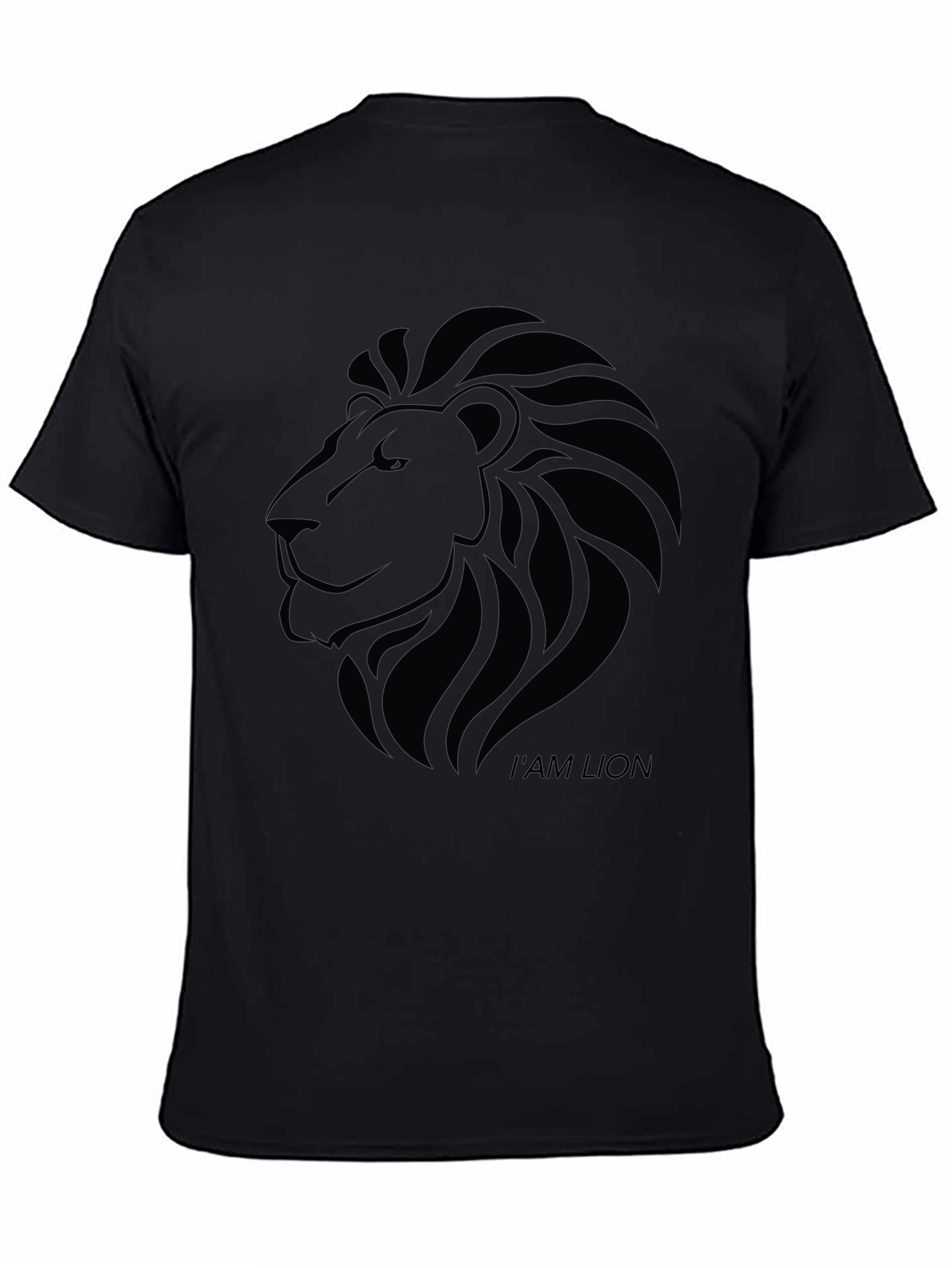 Black Lion Graphic Tee - Black view 4