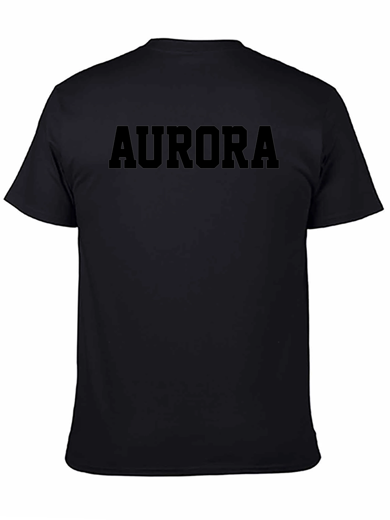 Black Aurora Graphic Tee - Black Short Sleeve T-Shirt view 4
