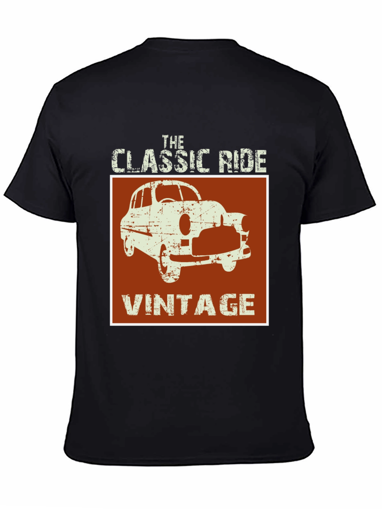 Black Vintage Classic Ride Graphic Tee view 4