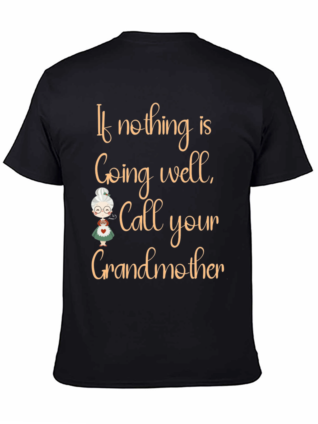 Black Call Your Grandmother T-Shirt view 4