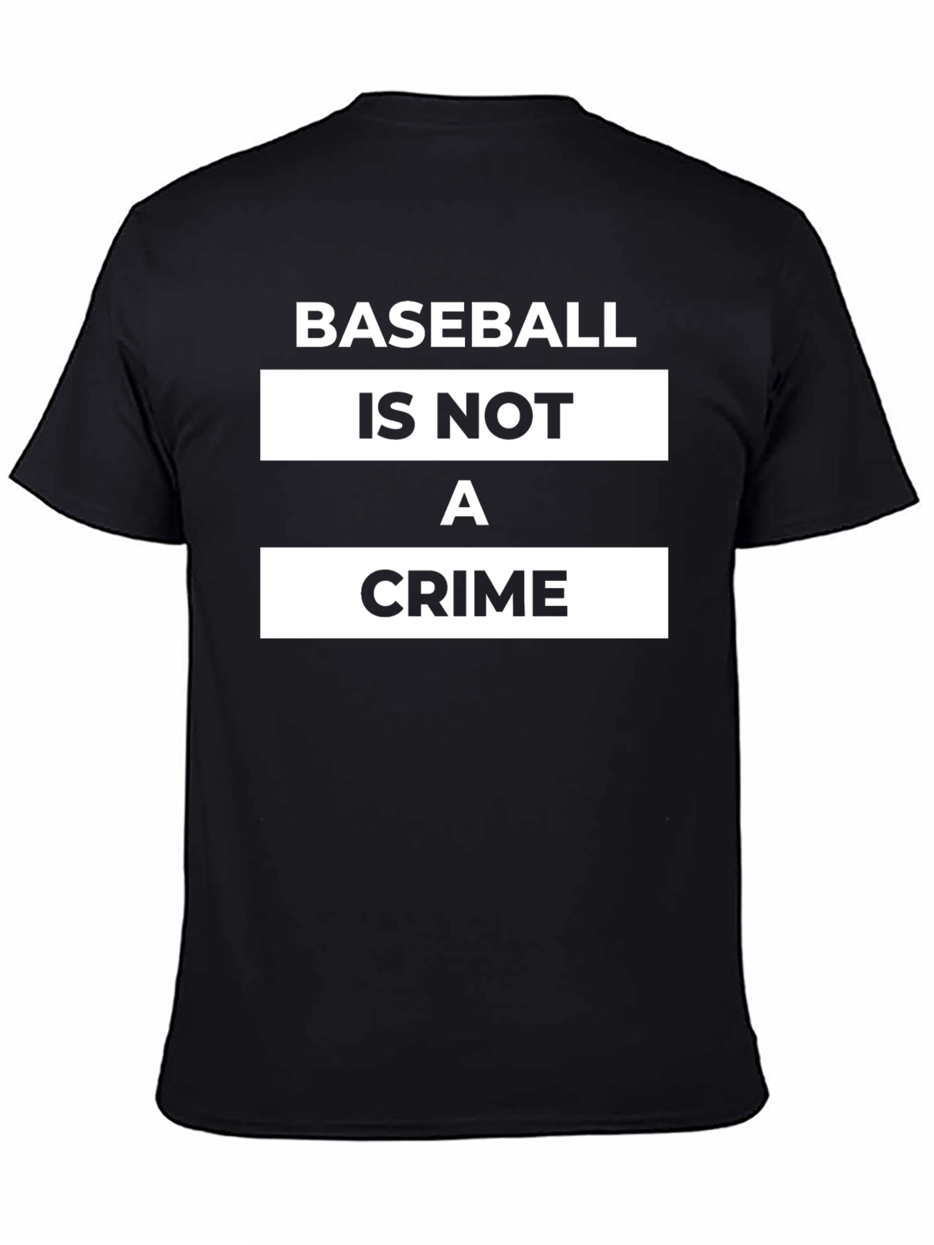 Black Baseball Is Not A Crime Graphic T-Shirt view 4