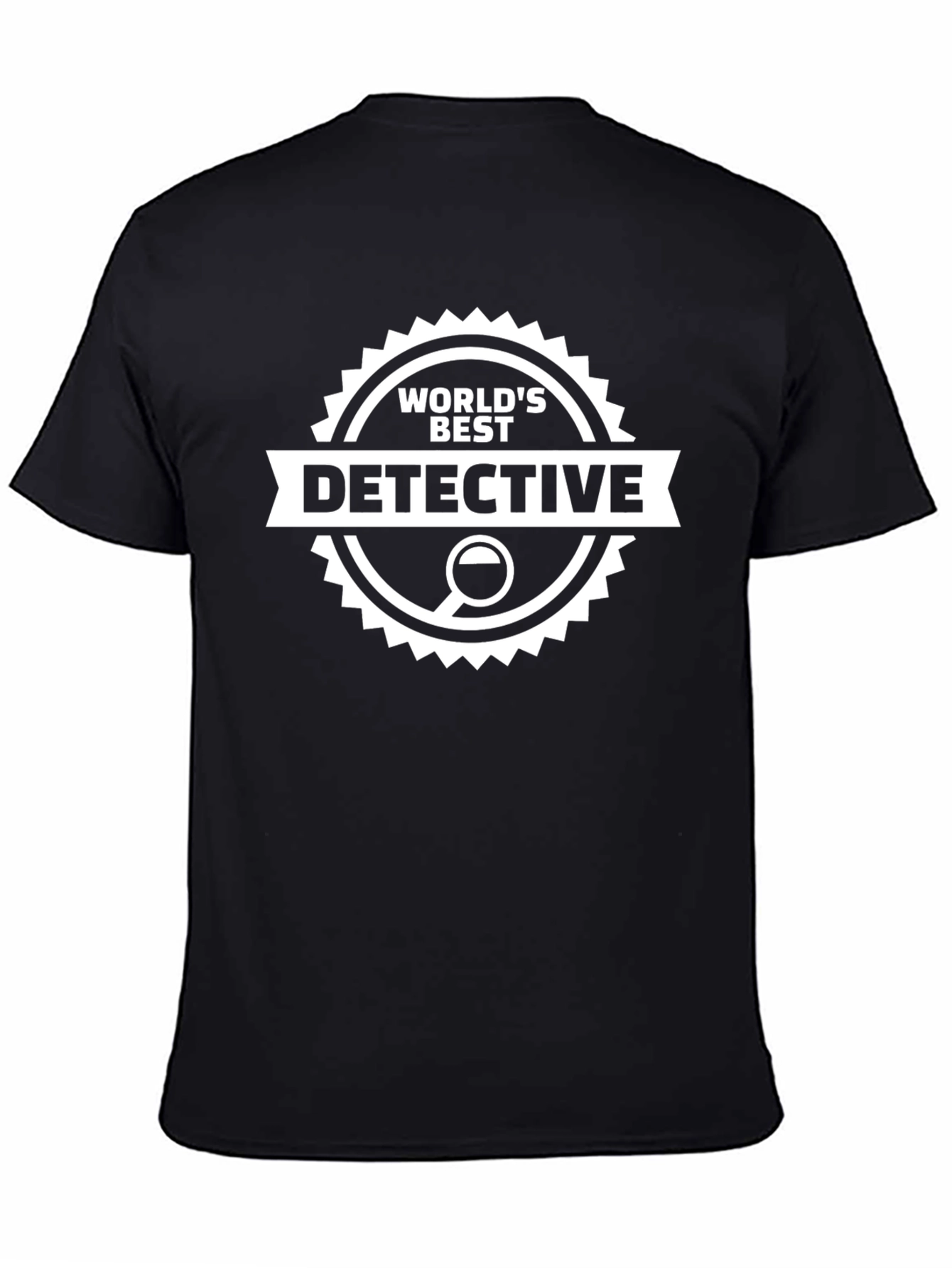 Black World's Best Detective T-Shirt view 4