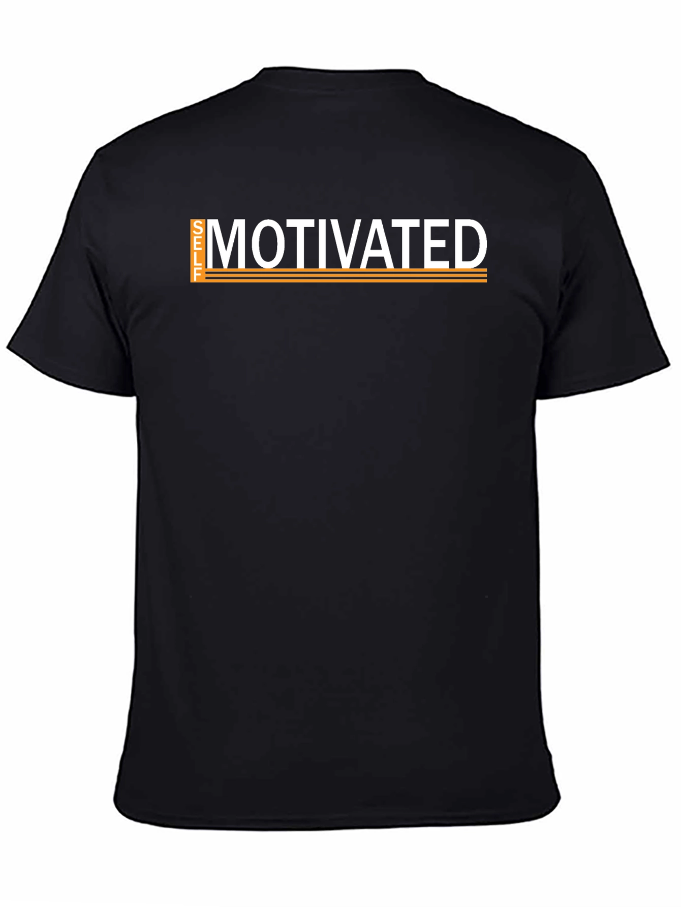 Black Self Motivated Graphic T-Shirt view 4