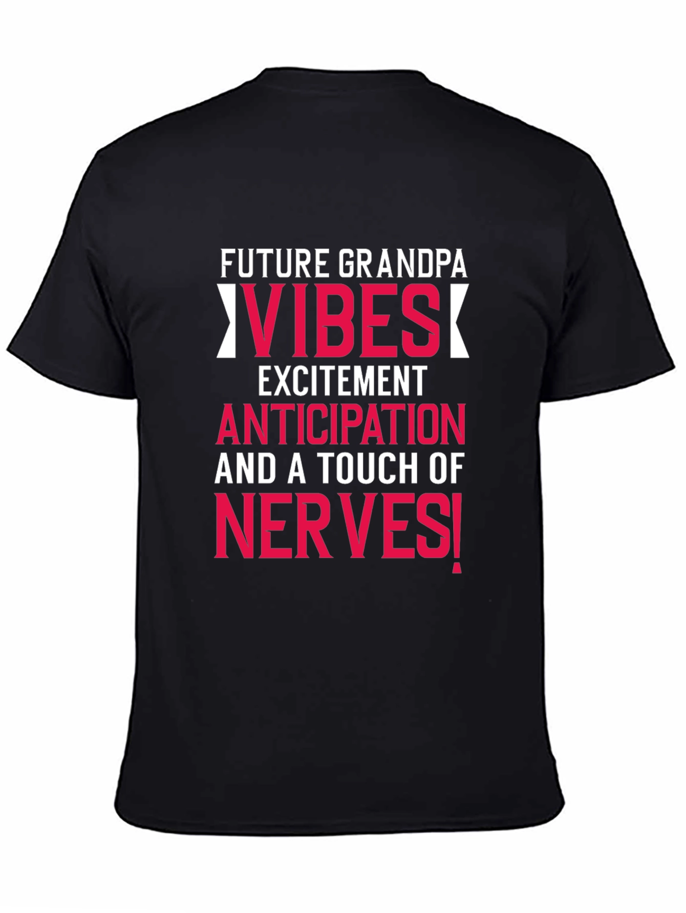 Black Future Grandpa Vibes Graphic T-Shirt view 4