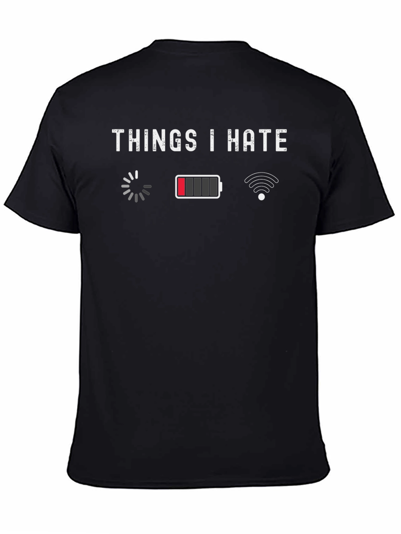 Black Things I Hate Funny Graphic Tee view 4