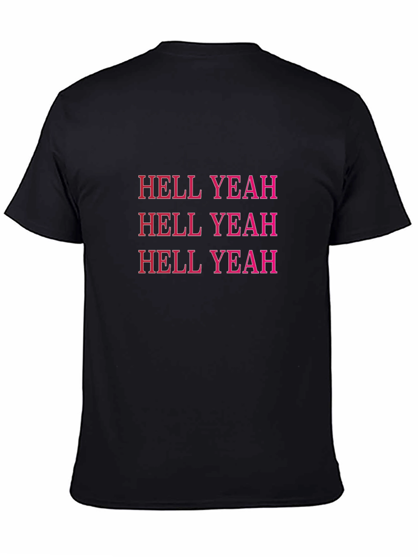 Black Hell Yeah Graphic Tee - Bold Statement T-Shirt view 4