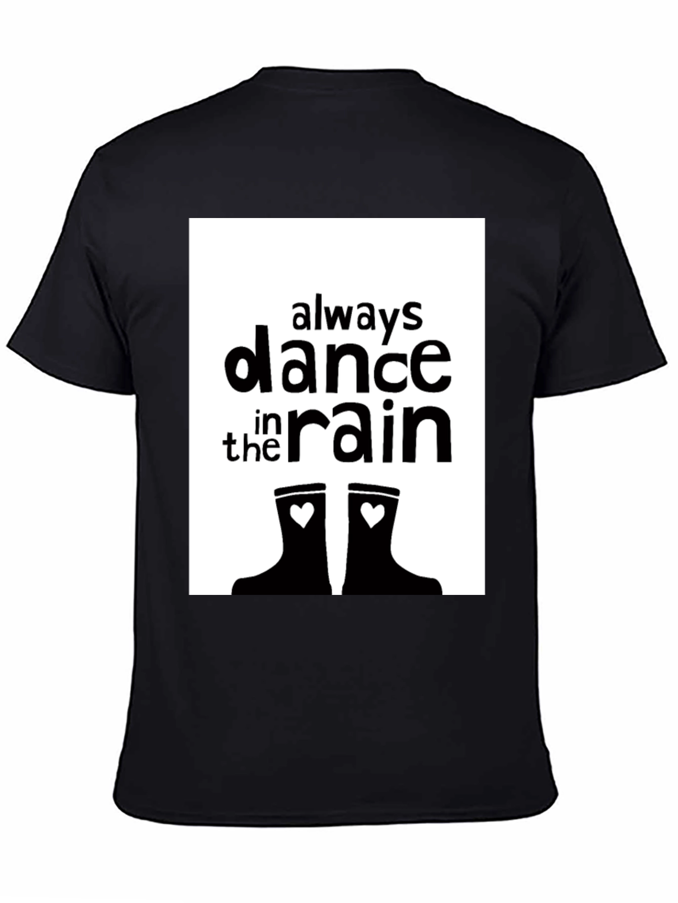 Black Dance in the Rain Graphic Tee view 4