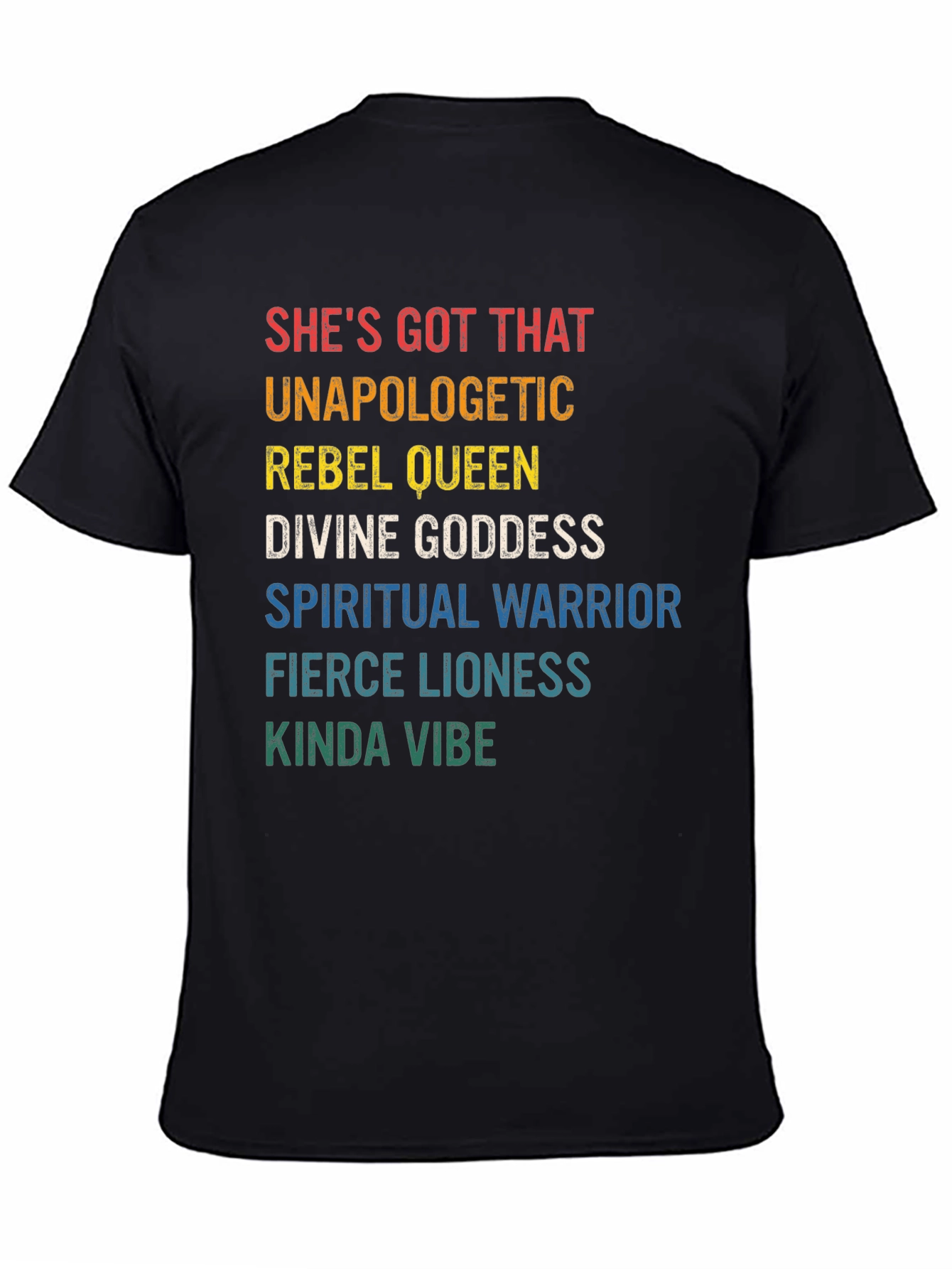 Black She's Got That Vibe Graphic Tee view 4