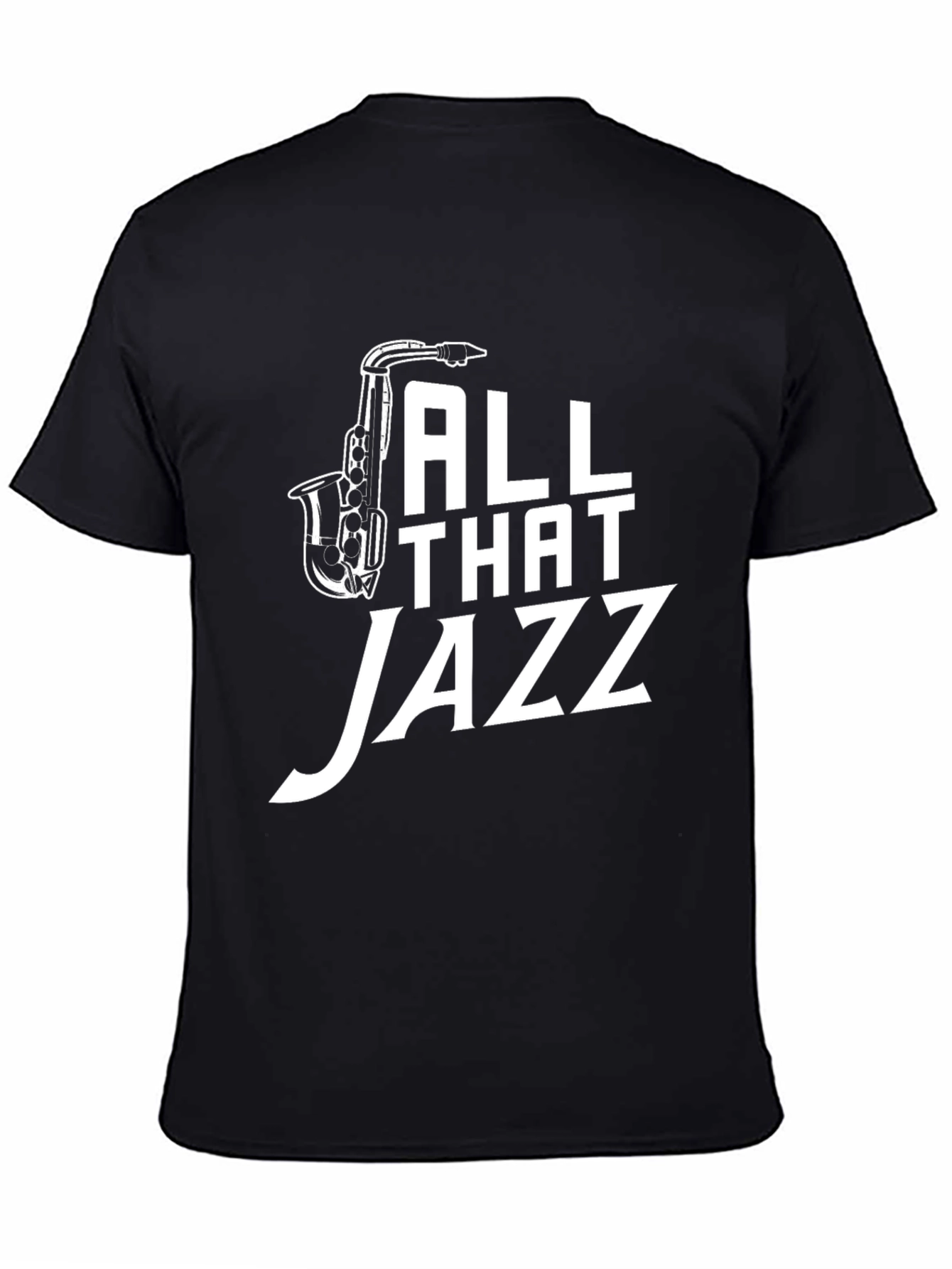 Black All That Jazz Saxophone Graphic Tee view 4