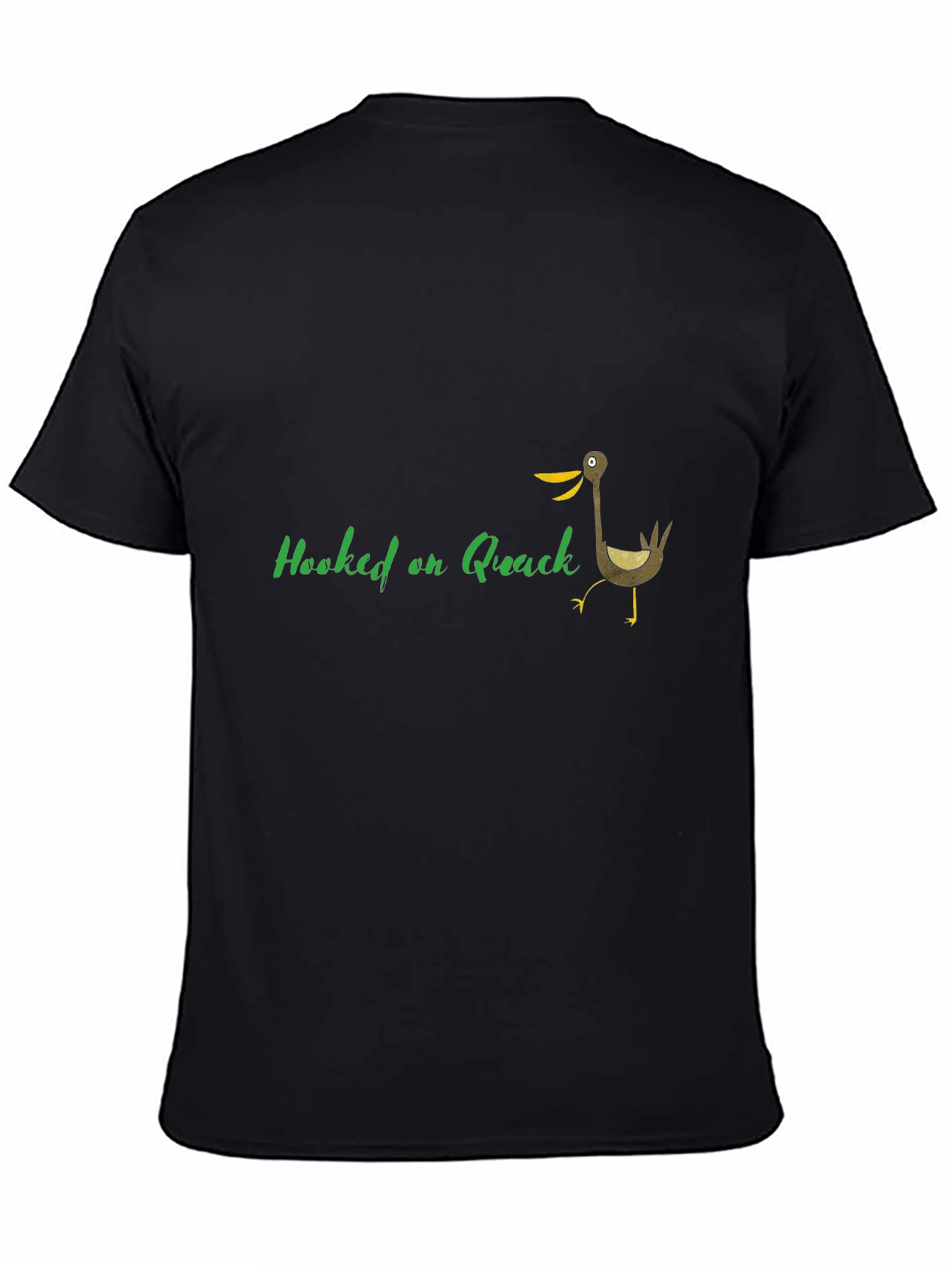 Black Hooked on Quack T-Shirt view 4