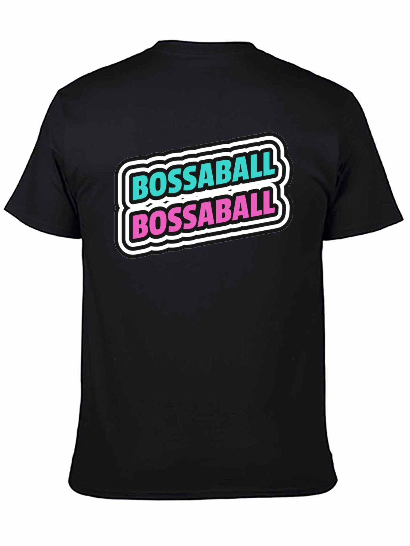 Black Bossaball Graphic T-Shirt - Black Casual Tee view 4