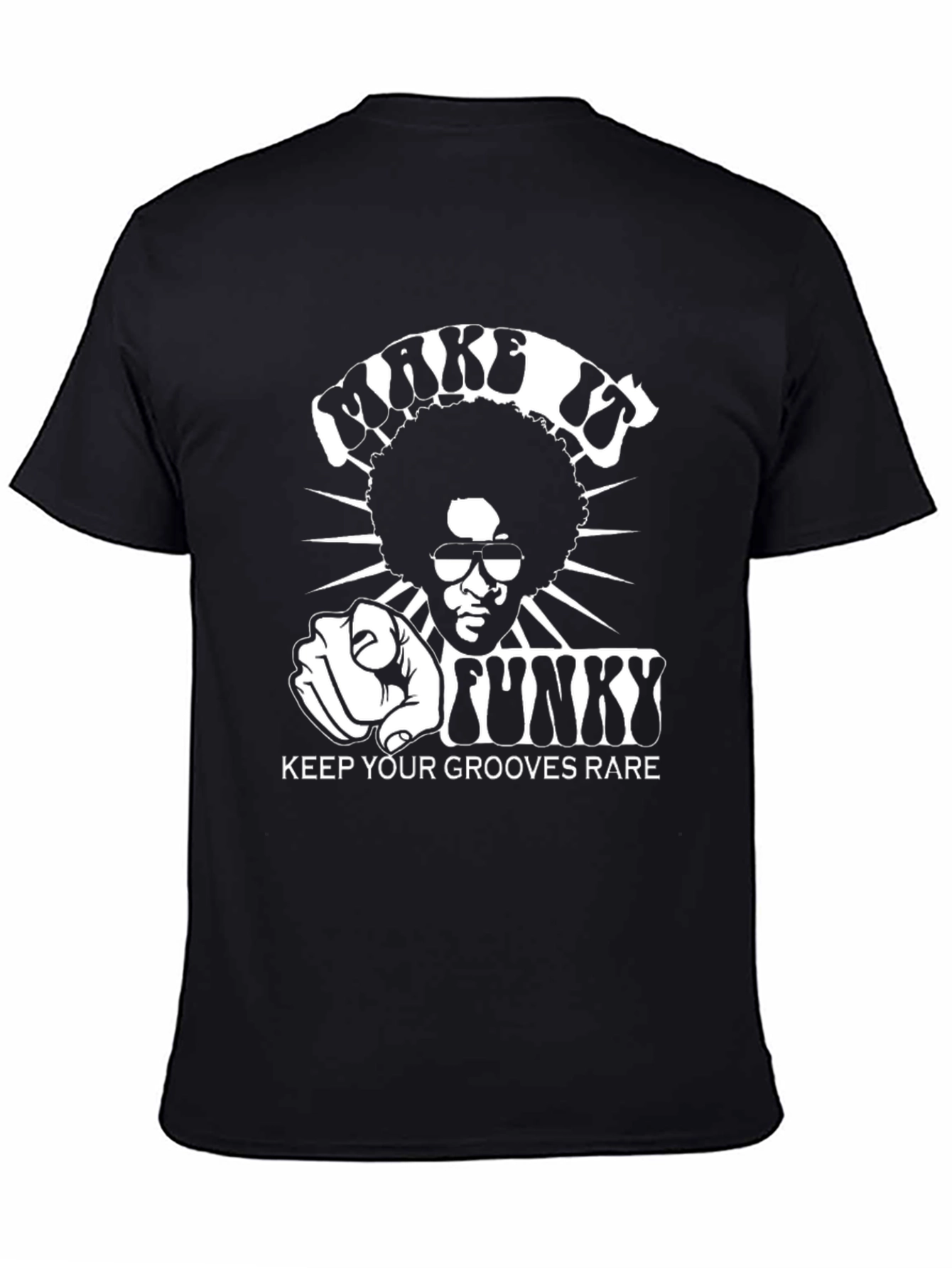 Black Funky Grooves Graphic T-Shirt - Black view 4