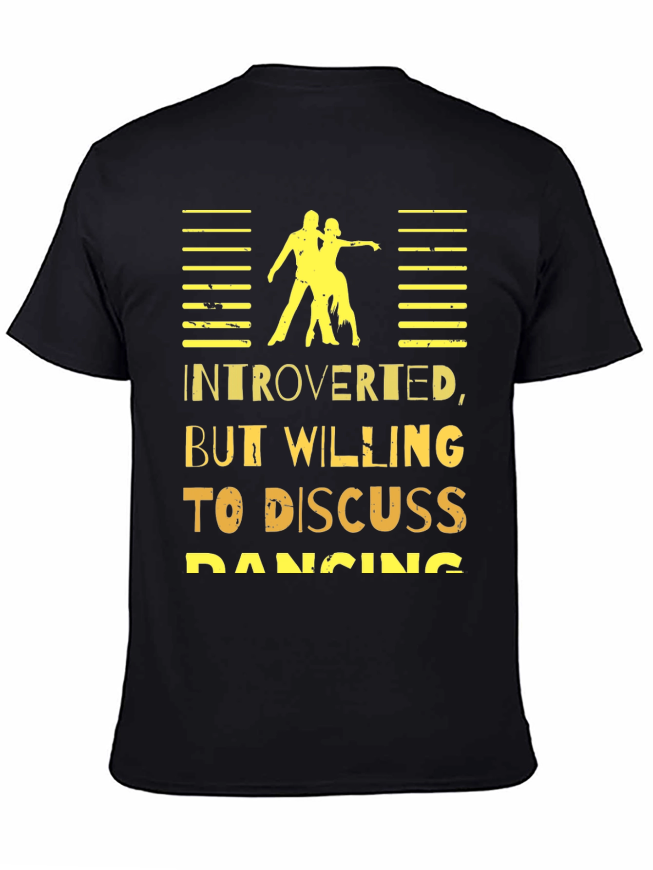 Black Introverted Dancing T-Shirt view 4