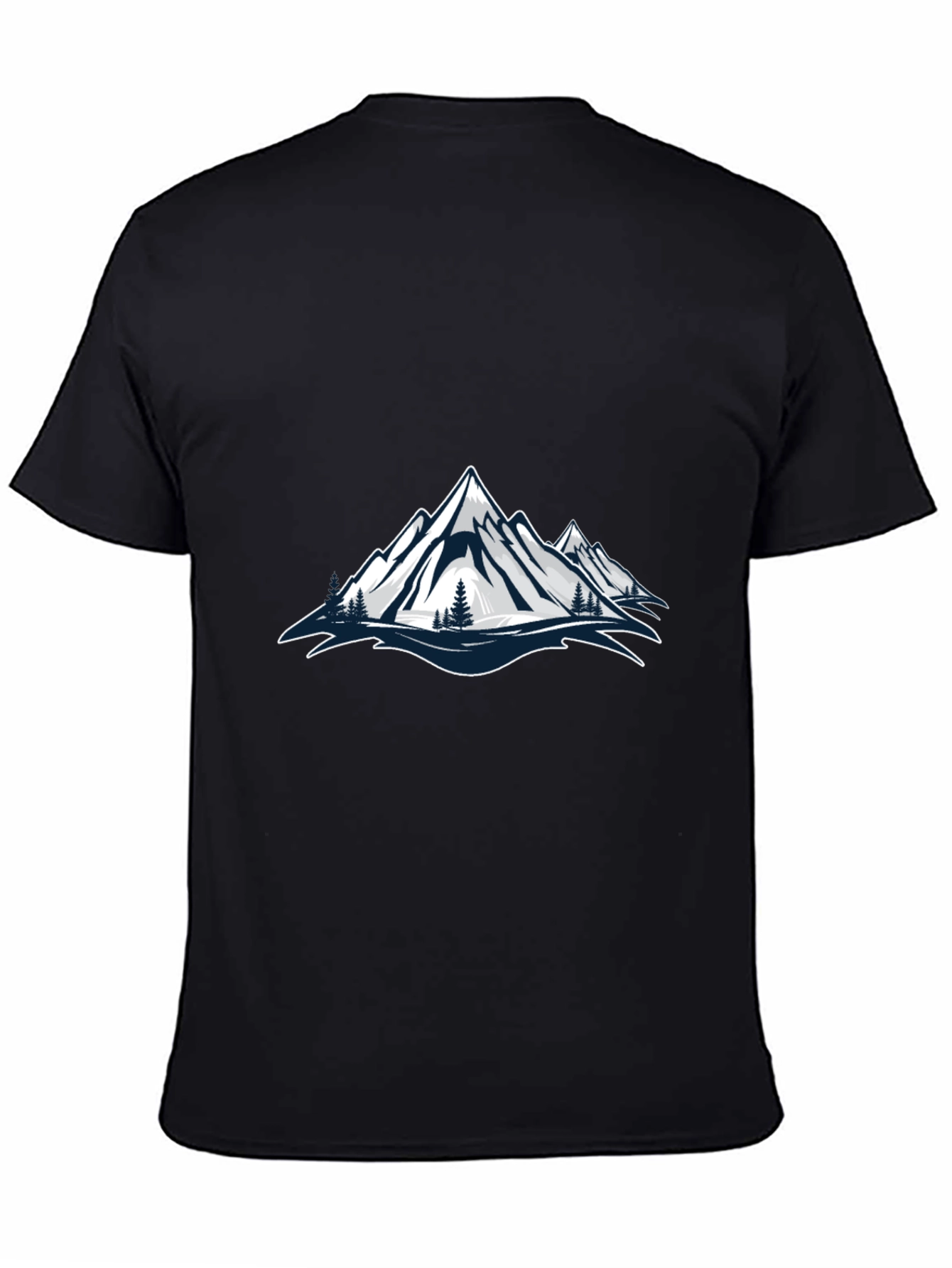 Black Mountain Graphic Black T-Shirt view 4