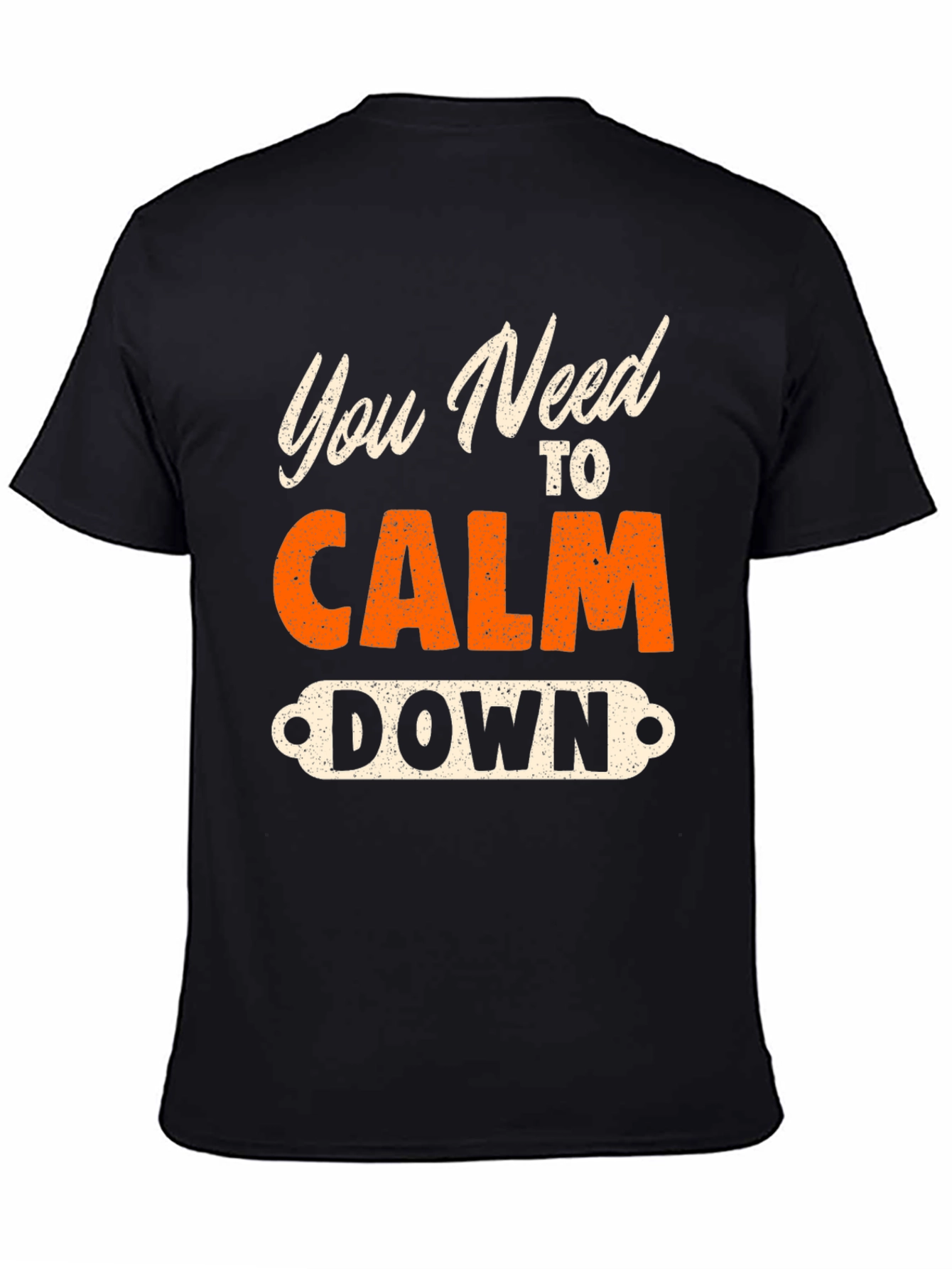 Black You Need to Calm Down Graphic Tee view 4