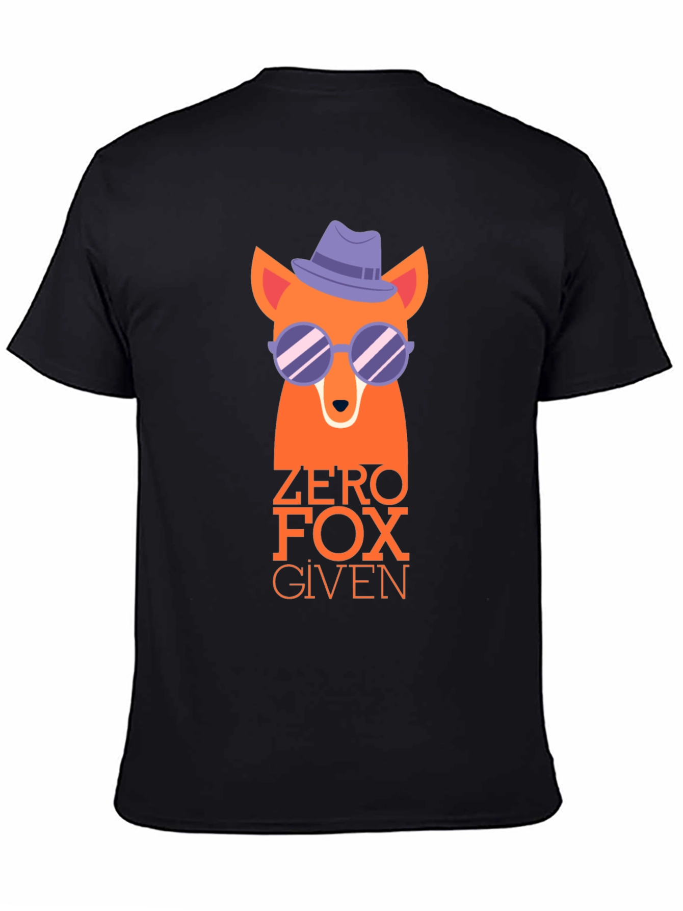 Black Zero Fox Given Graphic Tee - Cool & Funny view 4