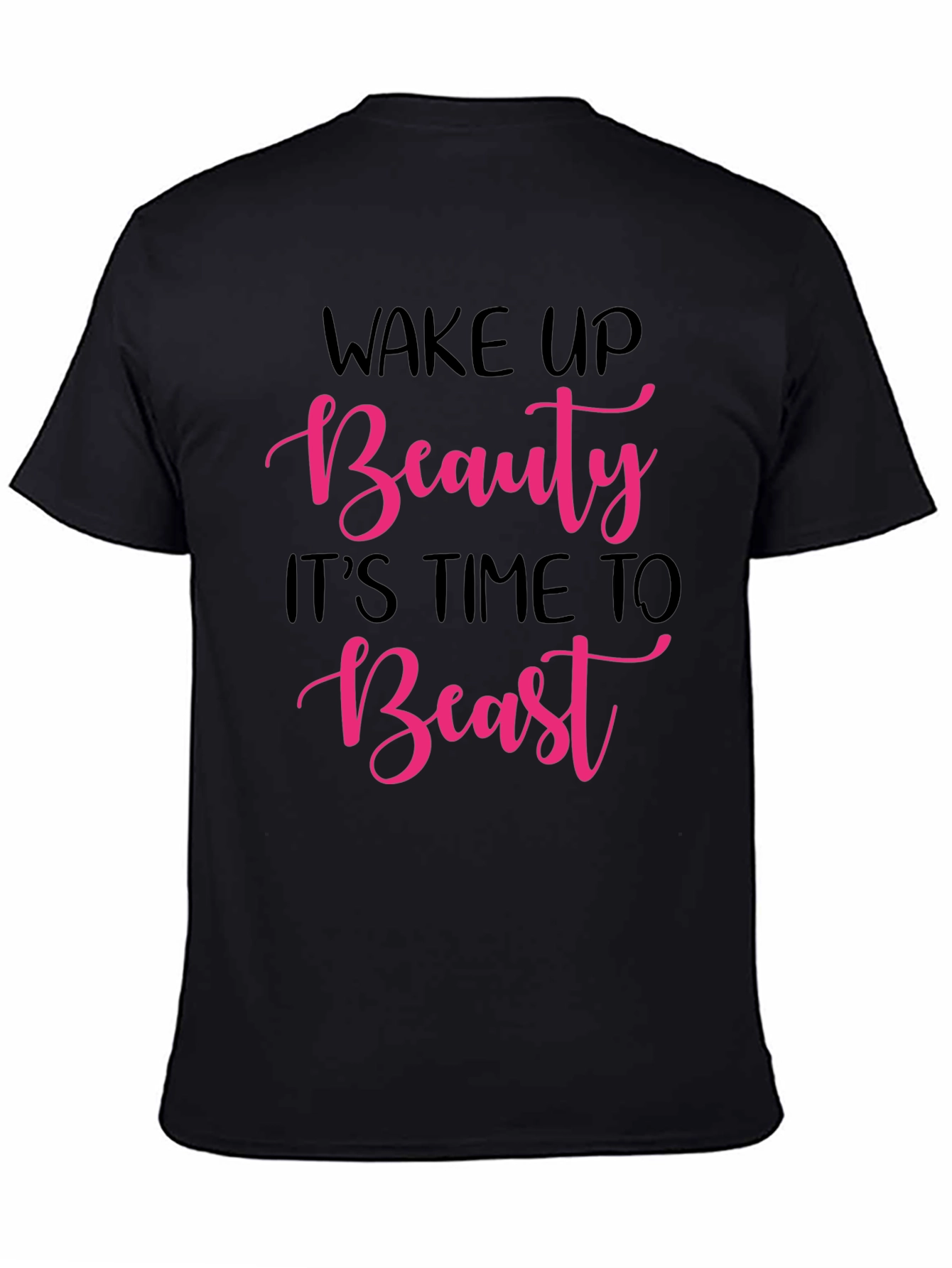 Black Wake Up Beauty Beast Graphic Tee view 4