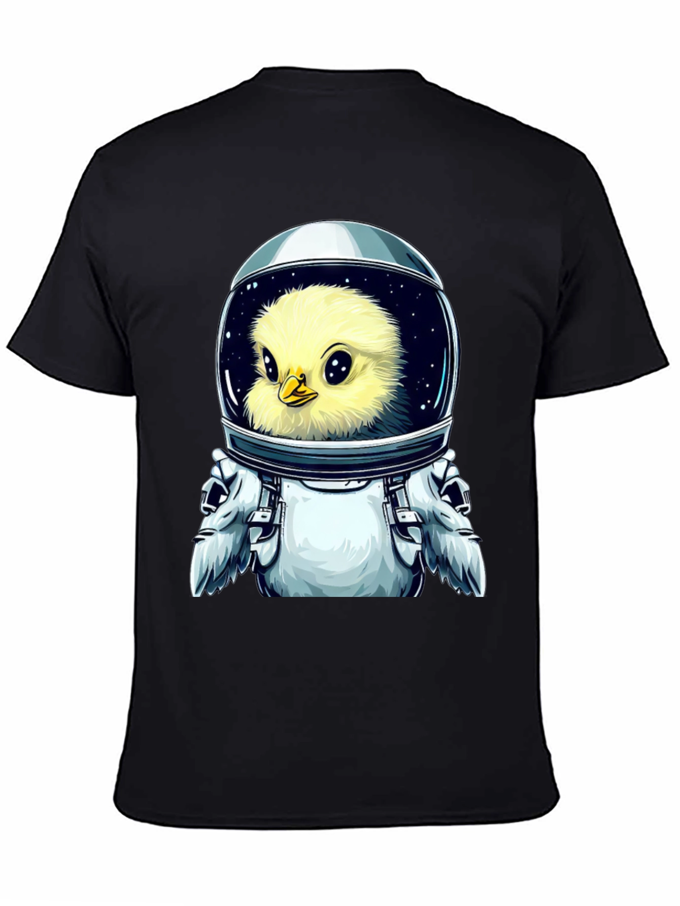 Black Astronaut Chick T-Shirt - Space Adventure view 4