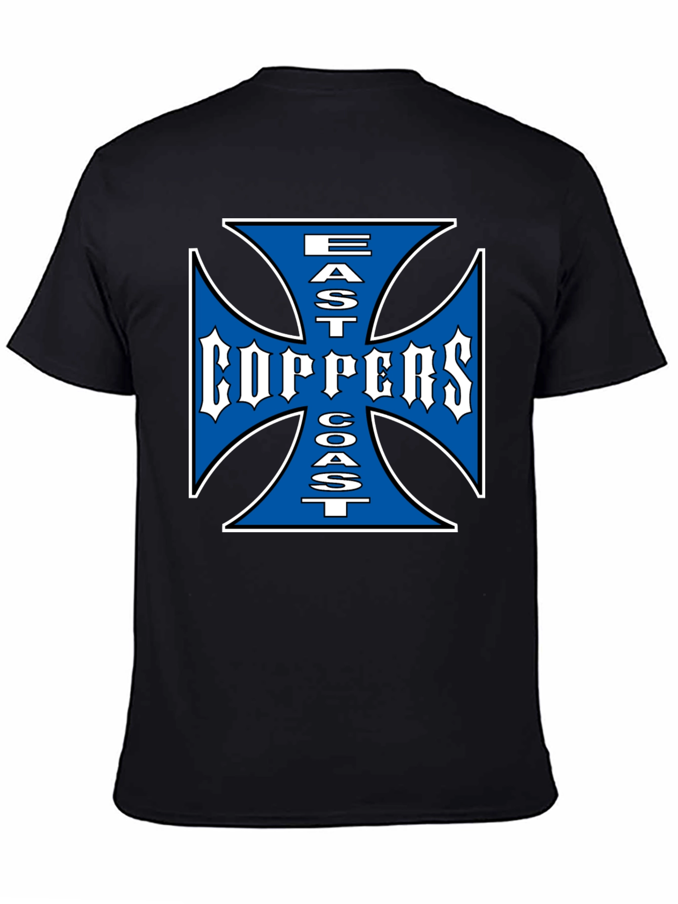 Black East Coast Choppers Graphic Tee - Black Cotton T-Shirt view 4