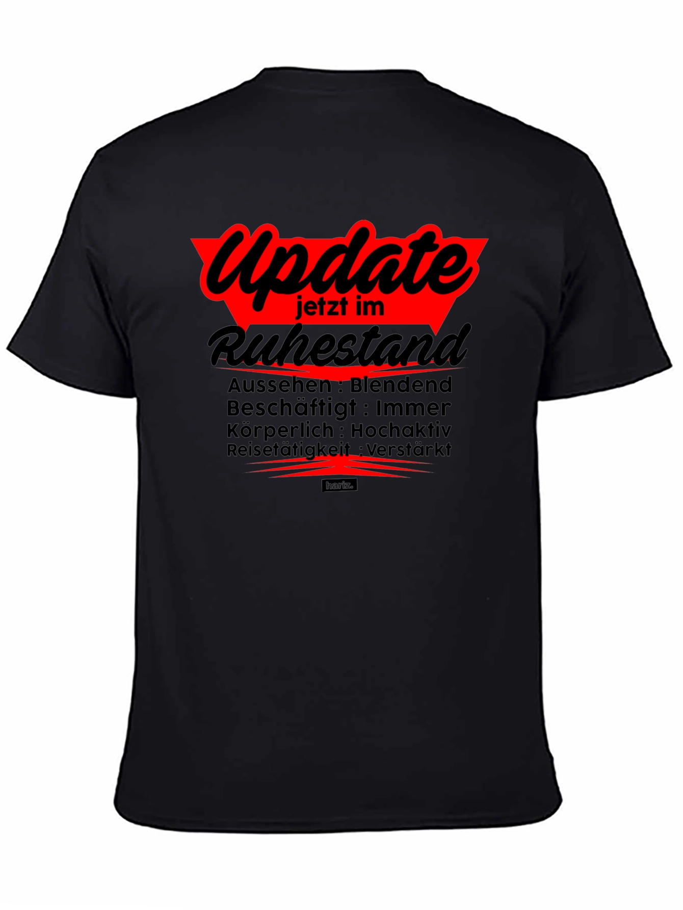 Black Retired Update T-Shirt: Blendend Hochaktiv Verstärkt view 4