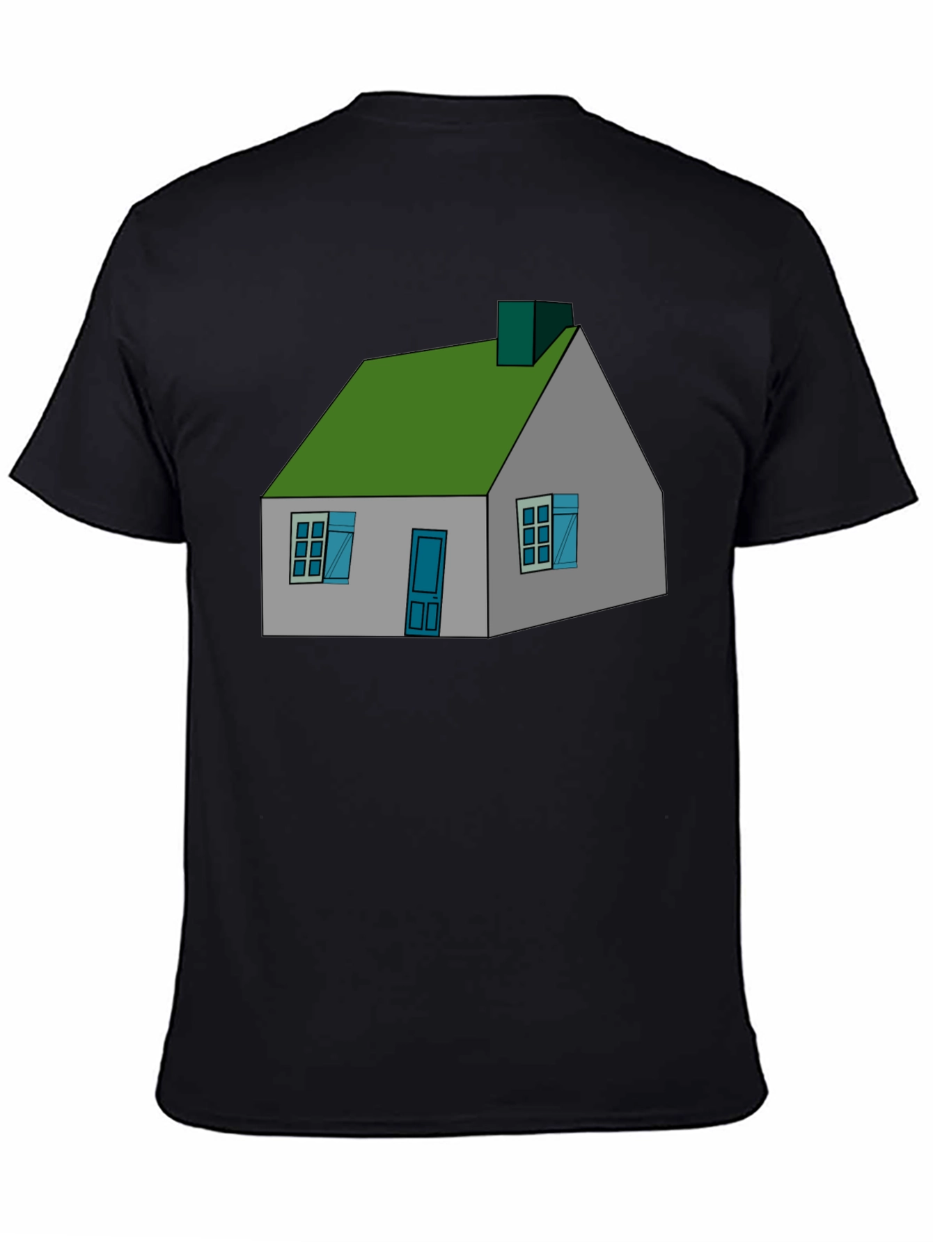 Black House Graphic Black T-Shirt view 4