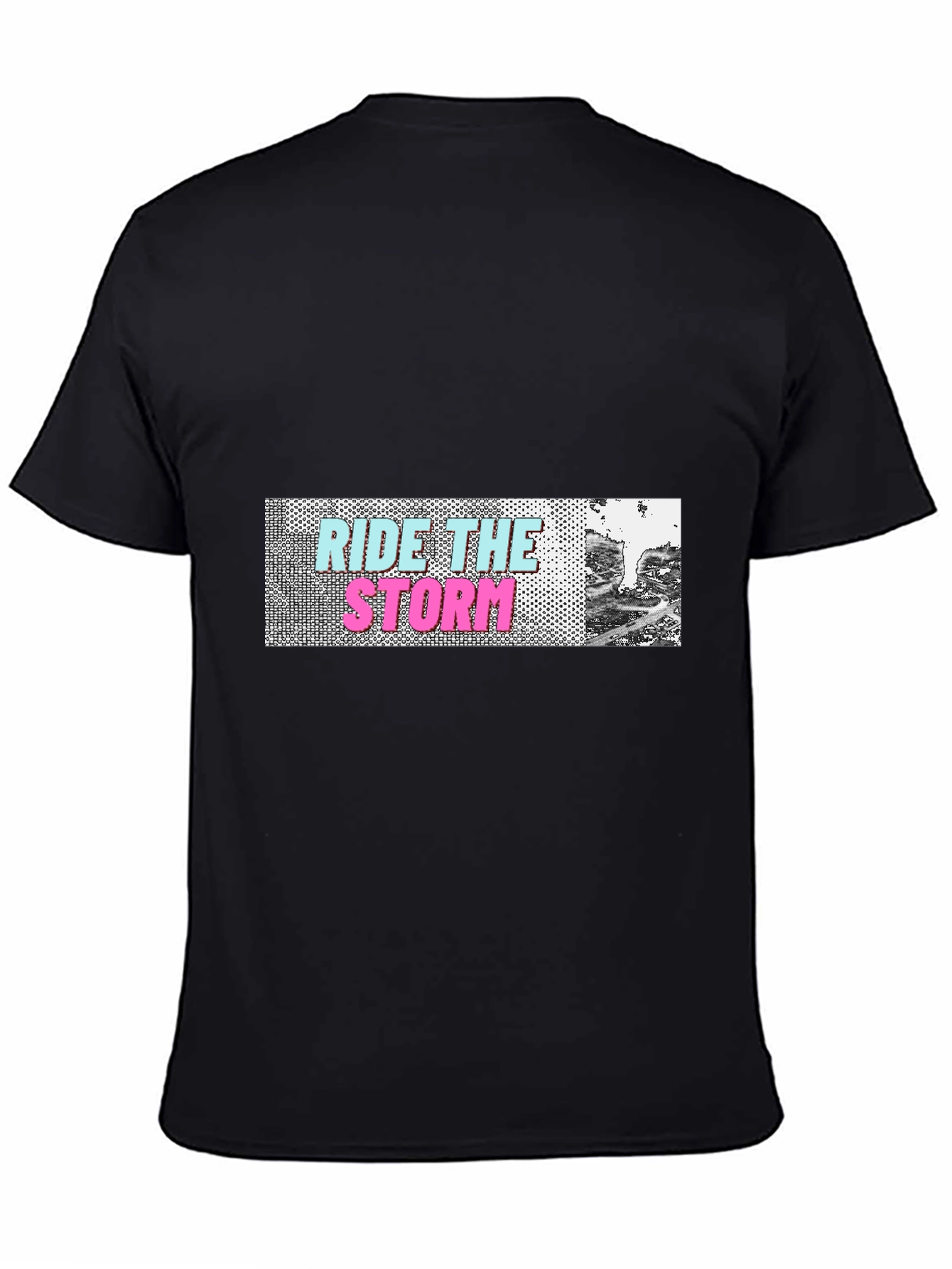 Black Ride the Storm Graphic T-Shirt view 4