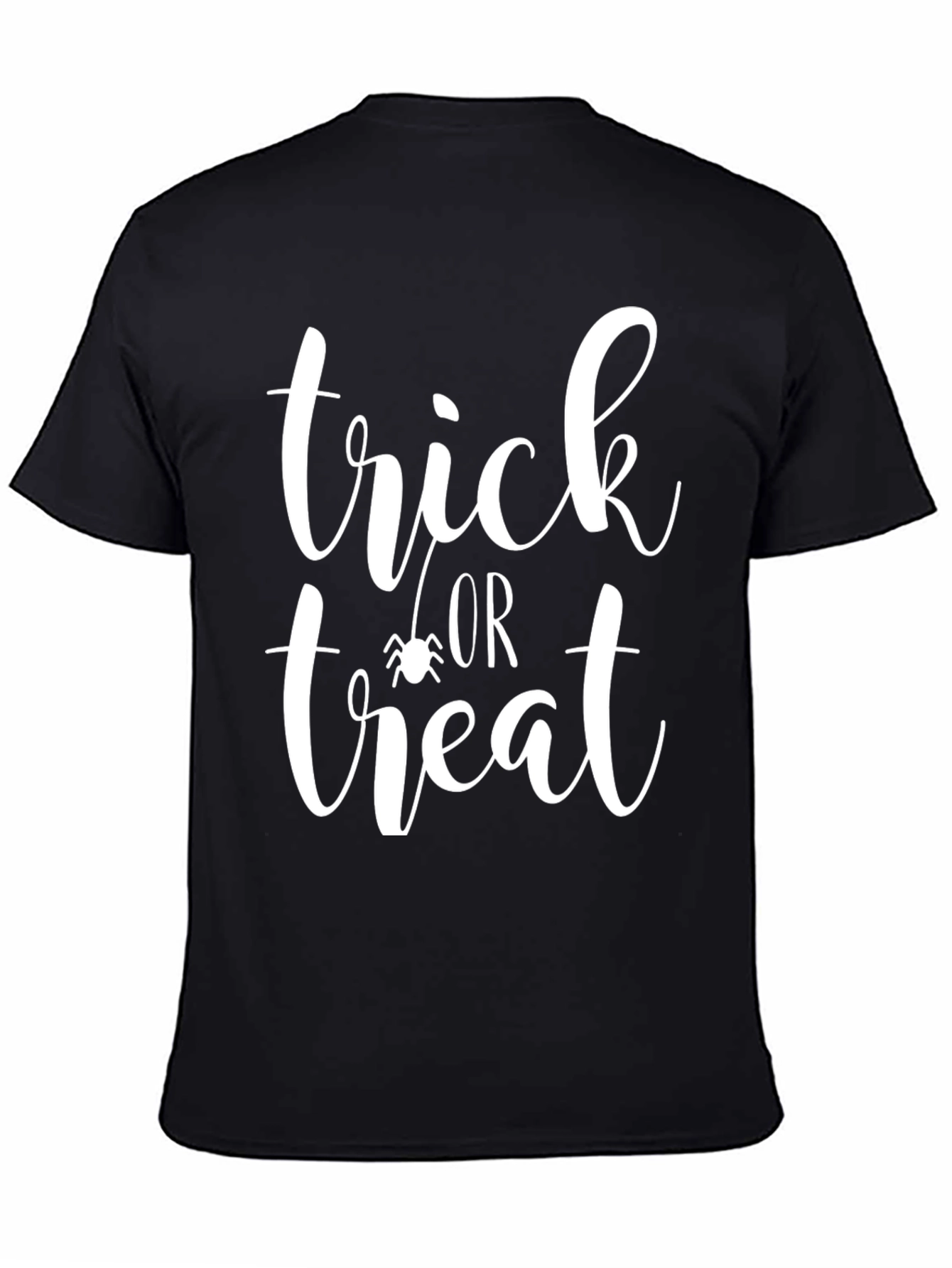 Black Trick or Treat Halloween Tee view 4