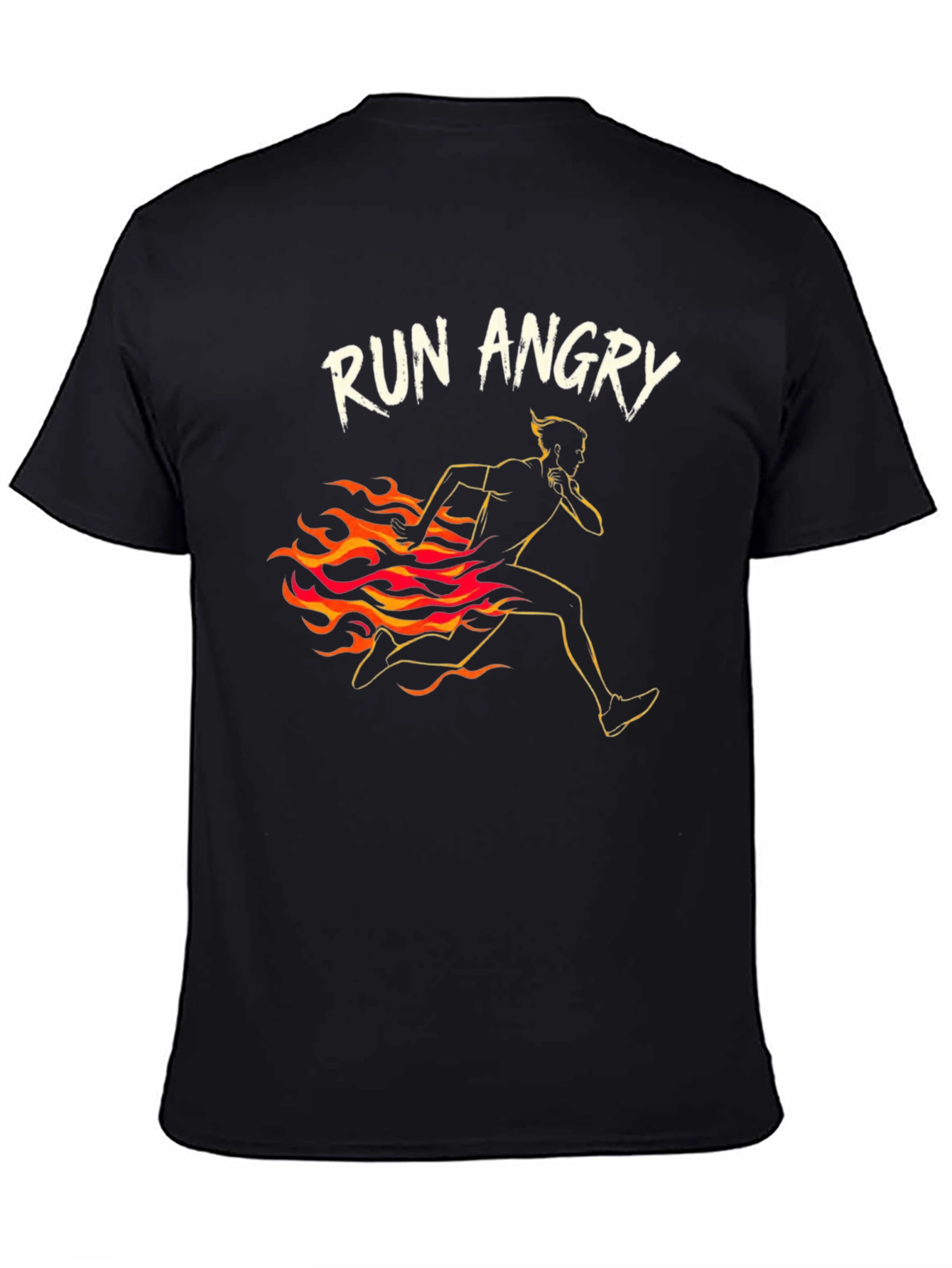 Black Run Angry Graphic Tee view 4