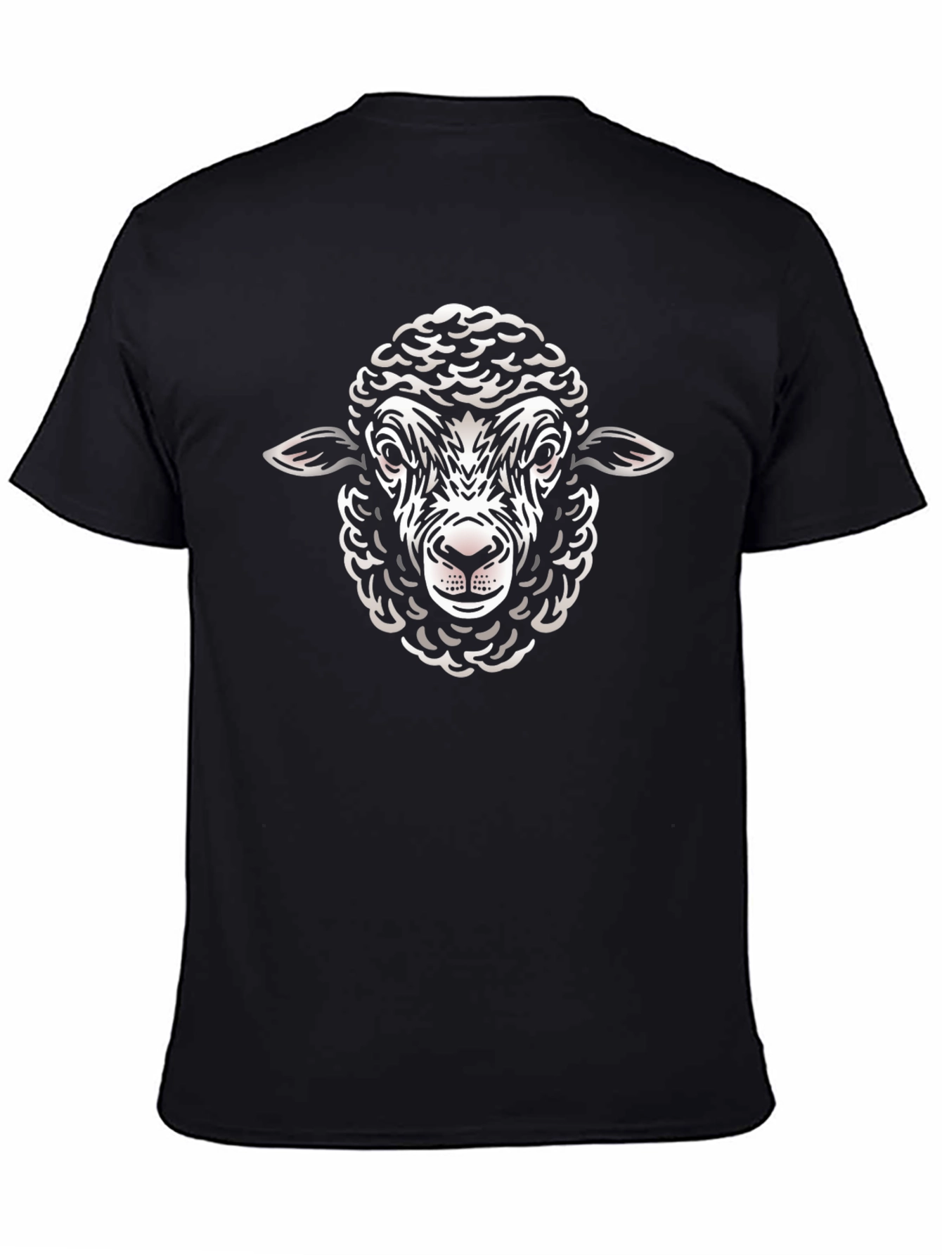 Black Black Sheep Graphic Tee - Stylish Crew Neck T-Shirt view 4